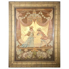 18th Century Needlepoint in Frame