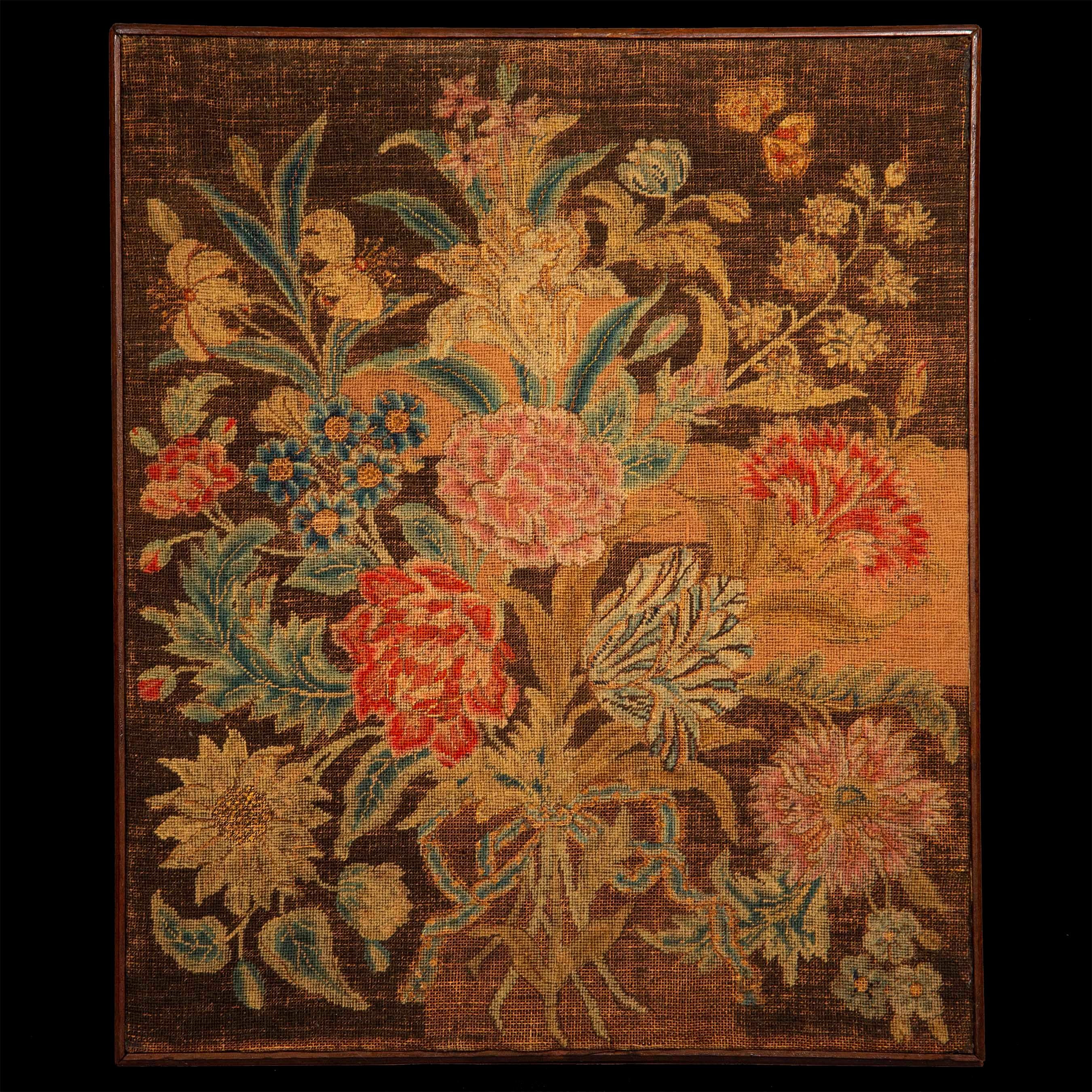 Wool 18th Century Needlework Picture For Sale