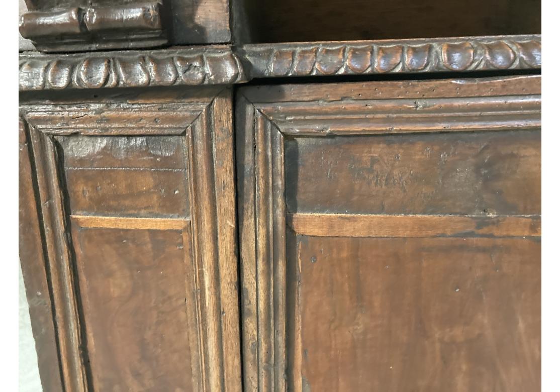 18th Century Neo Renaissance Tuscan Walnut Hall Cabinet For Sale 3