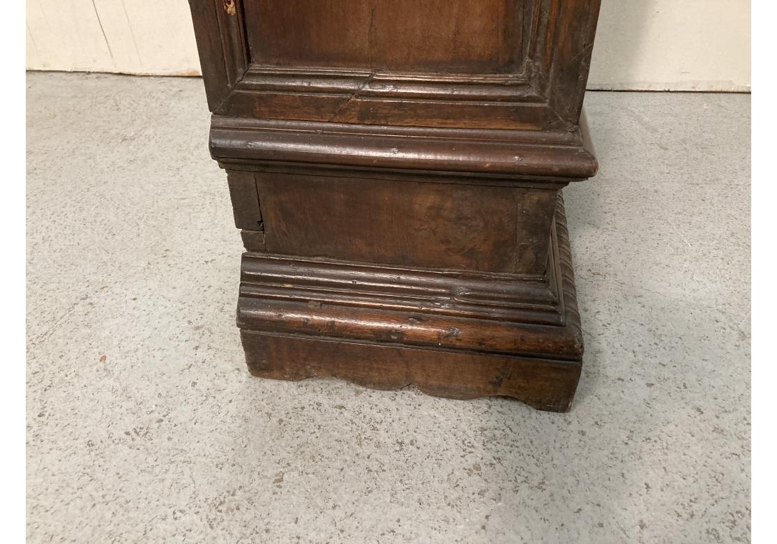 18th Century Neo Renaissance Tuscan Walnut Hall Cabinet For Sale 4