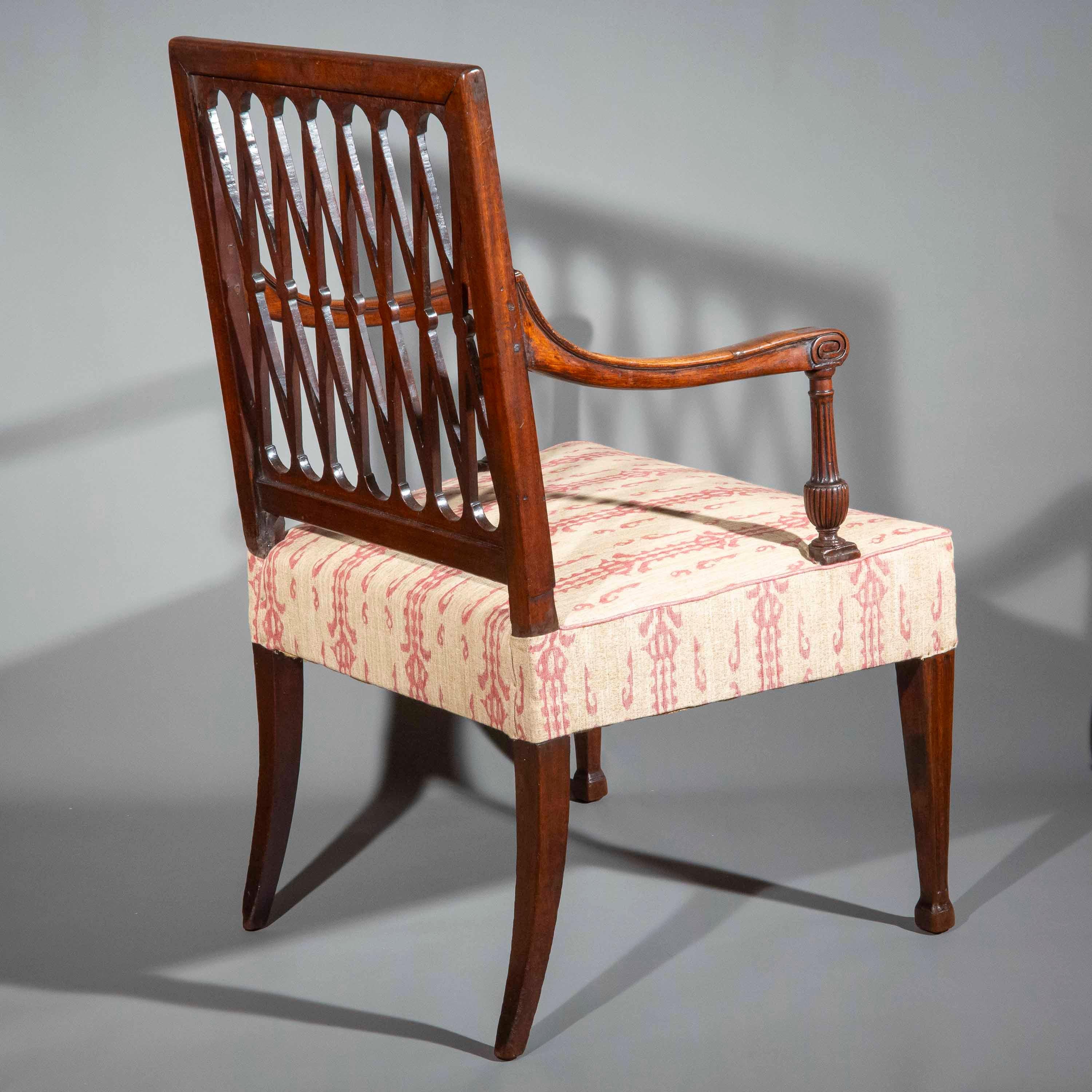 Fauteuil néoclassique du 18e siècle en vente 9