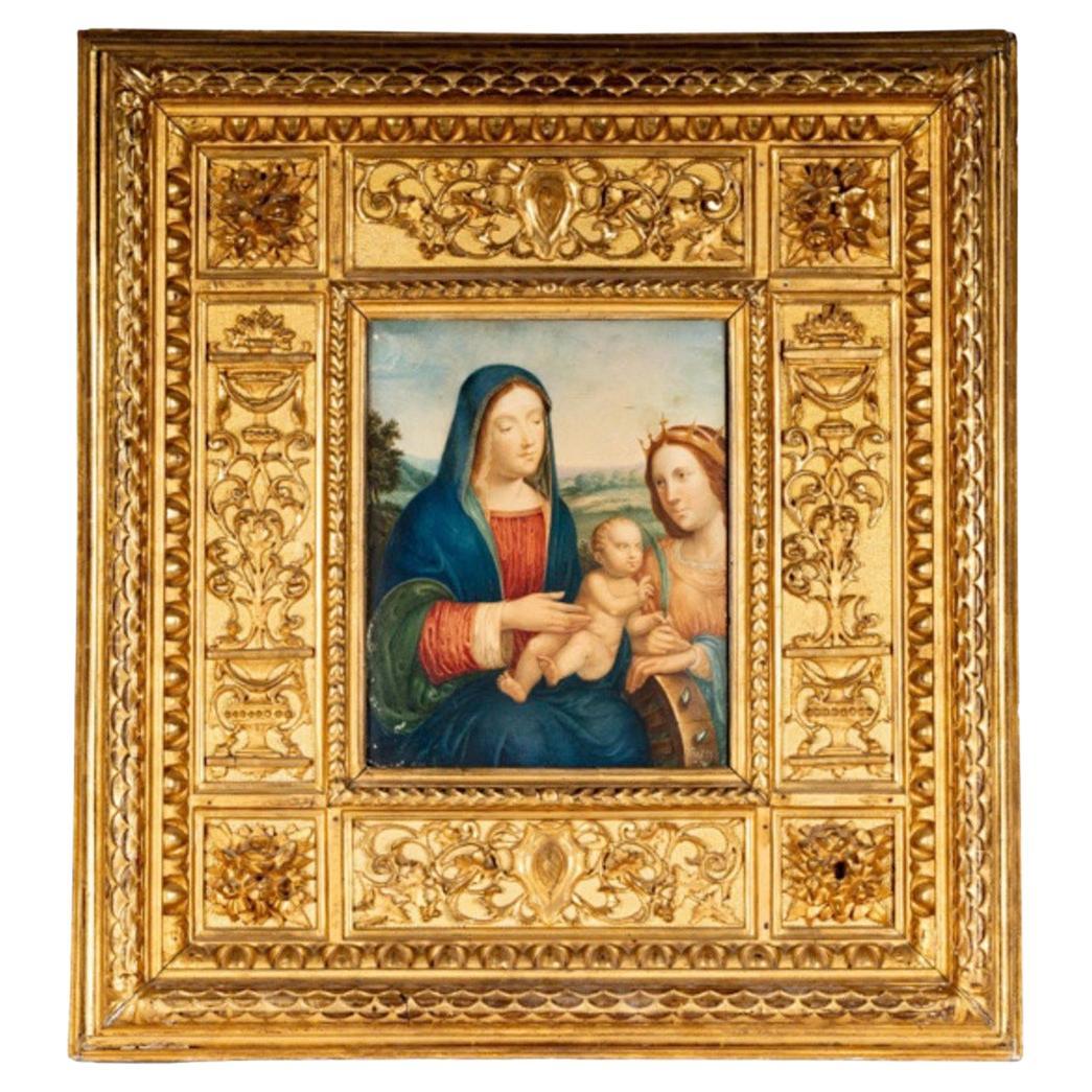 18th Century Neoclassical Carved and Gilded Frame