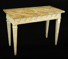 18th Century Neoclassical Console Table with a Greek Key Border