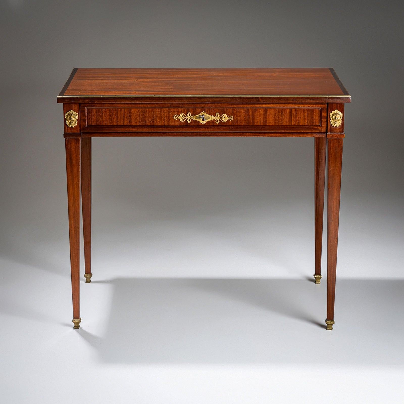 Polished 18th Century Neoclassical Desk, Austria For Sale