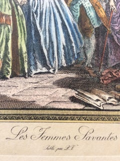 Incisione di moda francese neoclassica del XVIII secolo, François Boucher