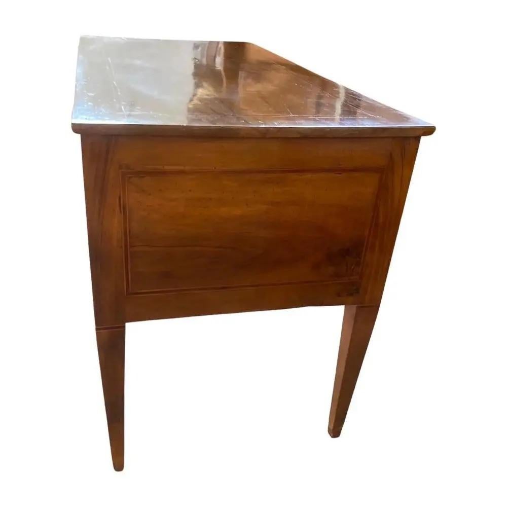 18th Century Neoclassical Italian Walnut Writing Desk For Sale 6