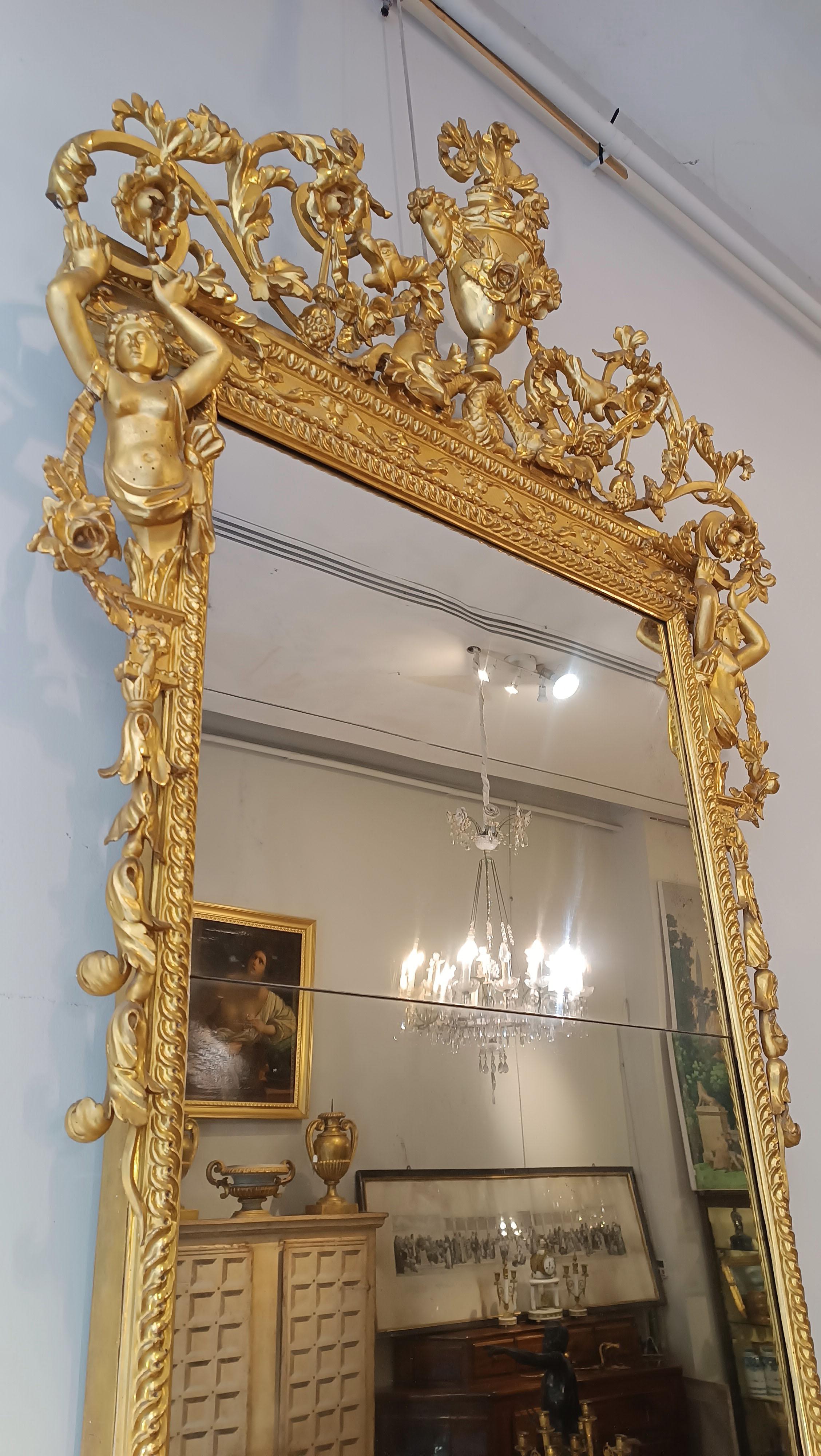 Carved 18th CENTURY NEOCLASSICAL MIRROR  For Sale