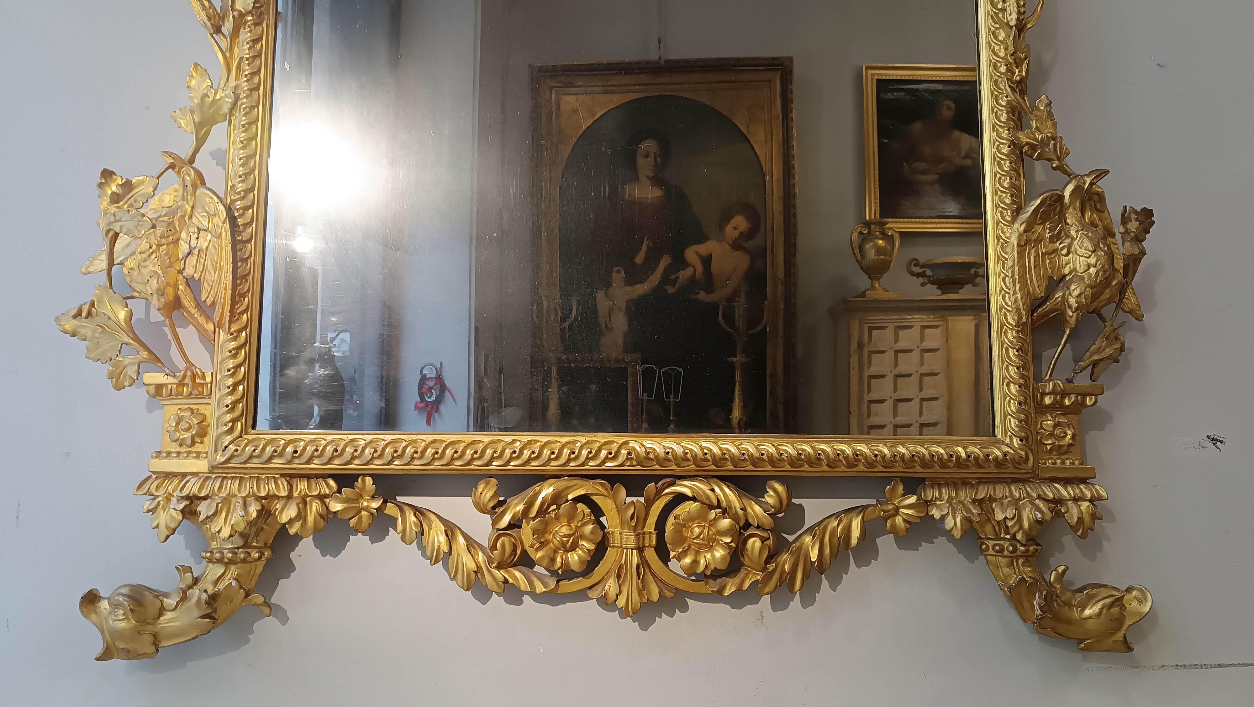 18th Century and Earlier 18th CENTURY NEOCLASSICAL MIRROR  For Sale