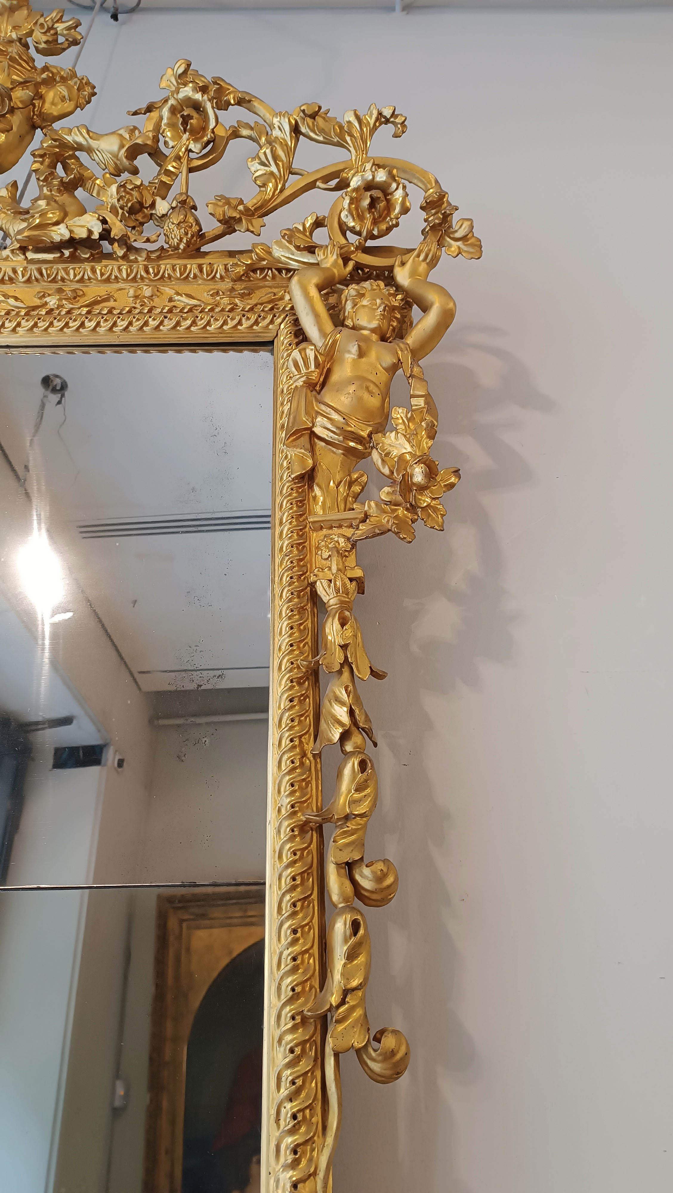 Wood 18th CENTURY NEOCLASSICAL MIRROR  For Sale