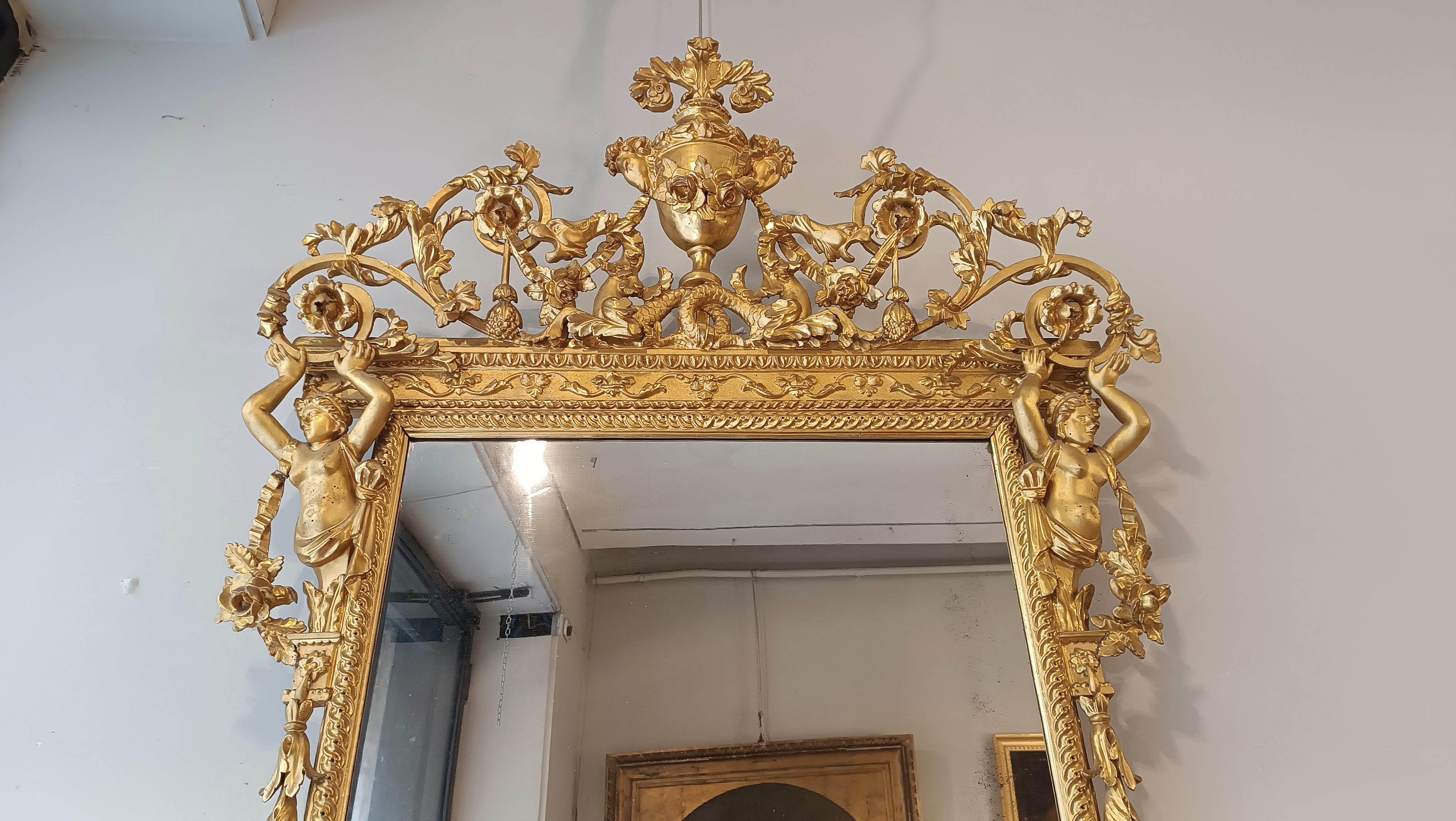 18th CENTURY NEOCLASSICAL MIRROR  For Sale 1