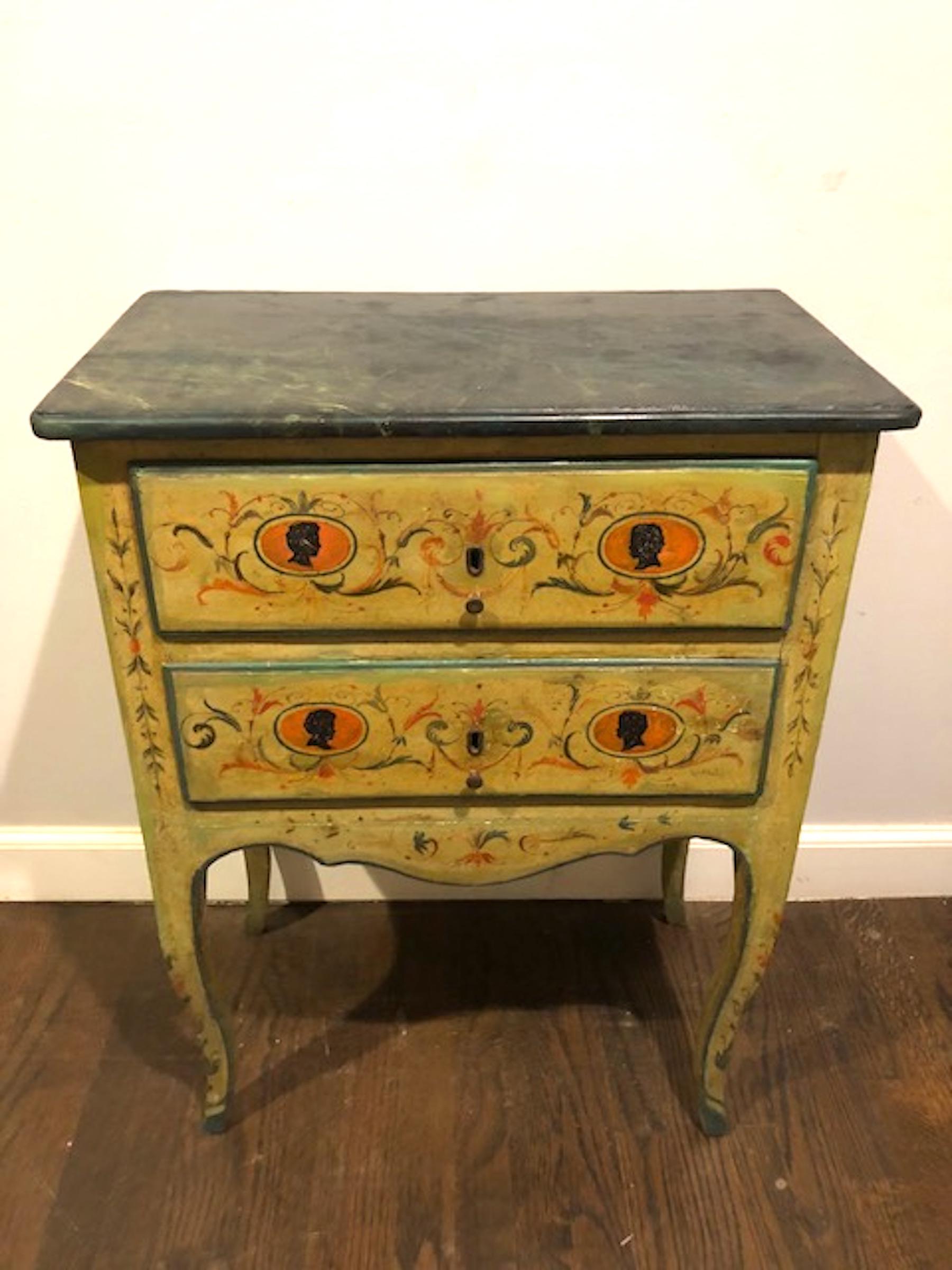 18th Century Neoclassical Painted Italian Commode In Good Condition For Sale In Atlanta, GA