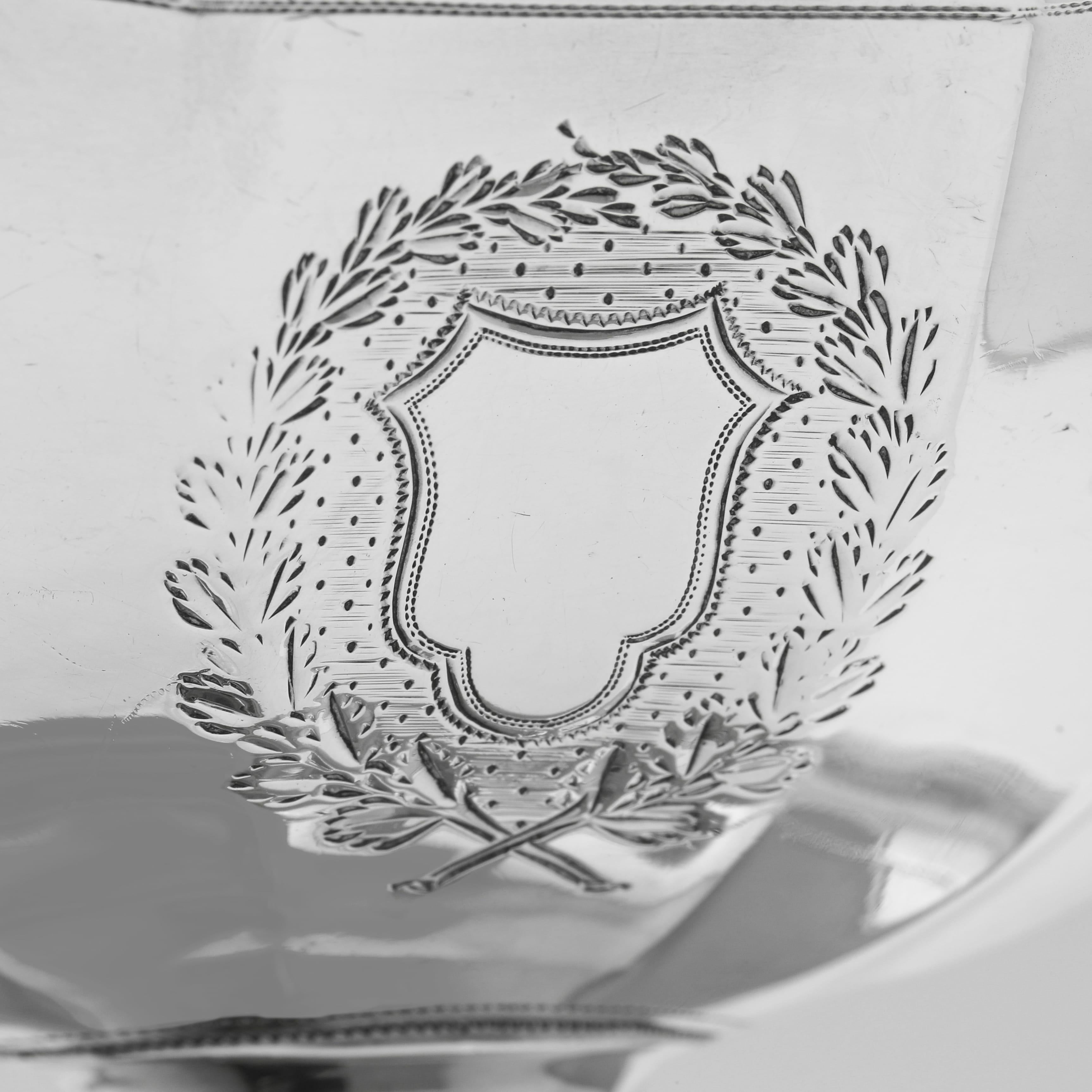 Sterling Silver 18th century Neoclassical silver sugar basket by Henry Chawner London 1792