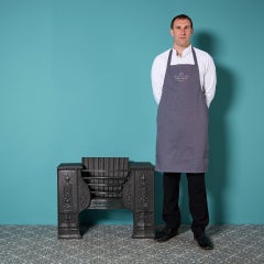 18th Century Neoclassical Style Hourglass Hob Grate