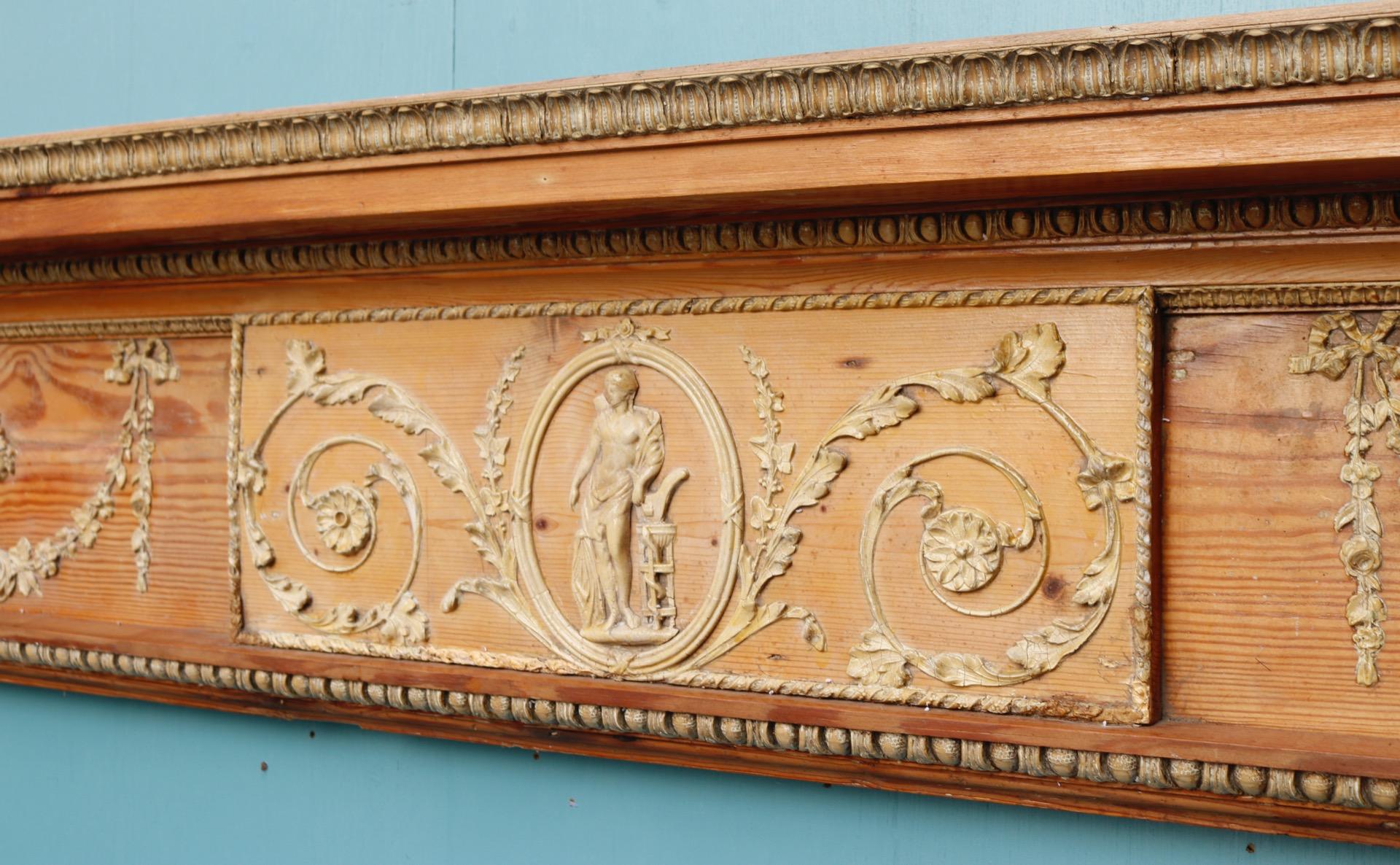 Pine 18th Century Neoclassical Style Mantel