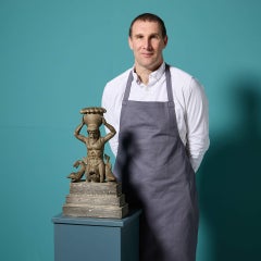 18th Century Neoclassical Wooden Merman Sculpture