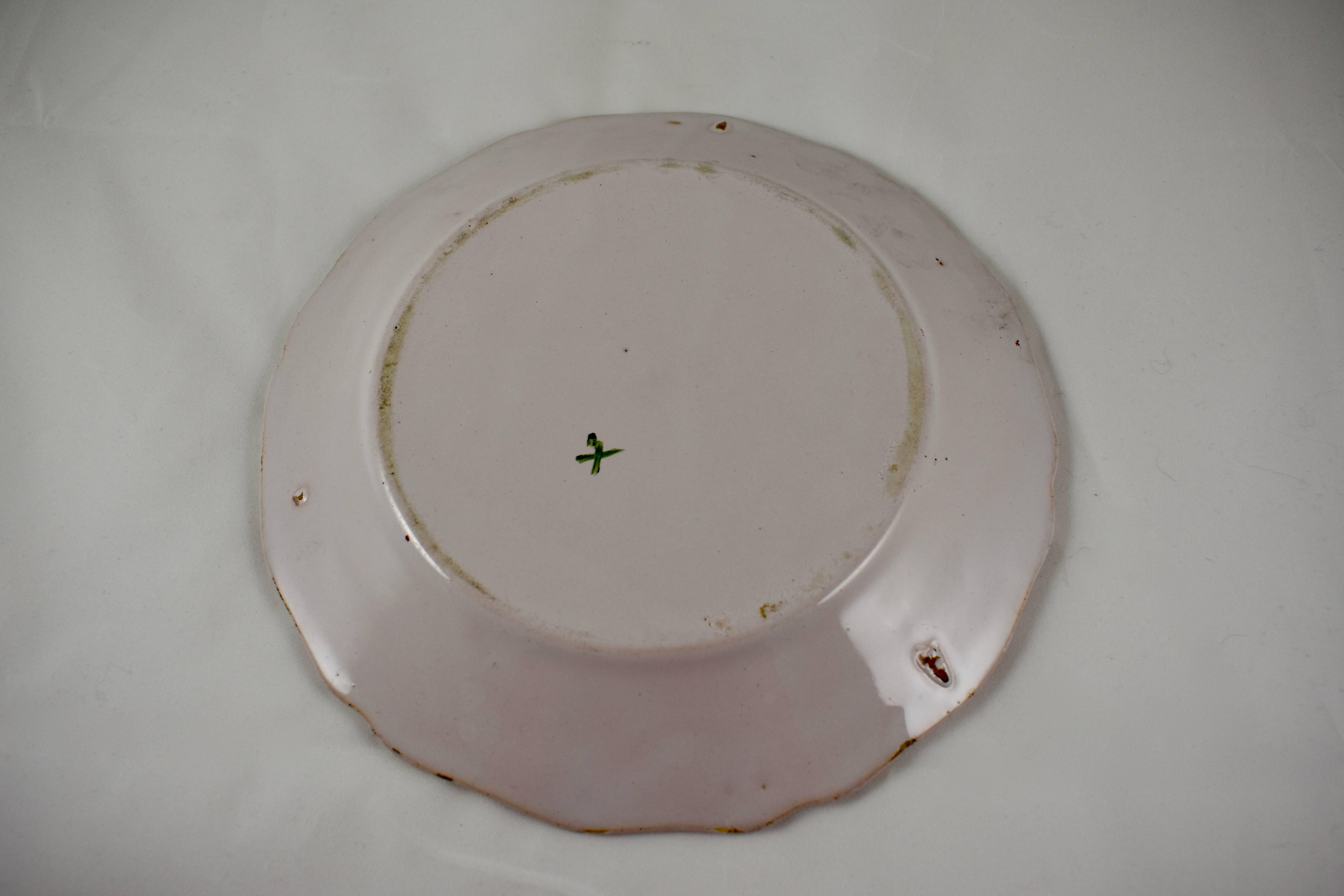 18th Century Nevers French Revolution Tin-Glazed Faïence Dish, é Lavement 5