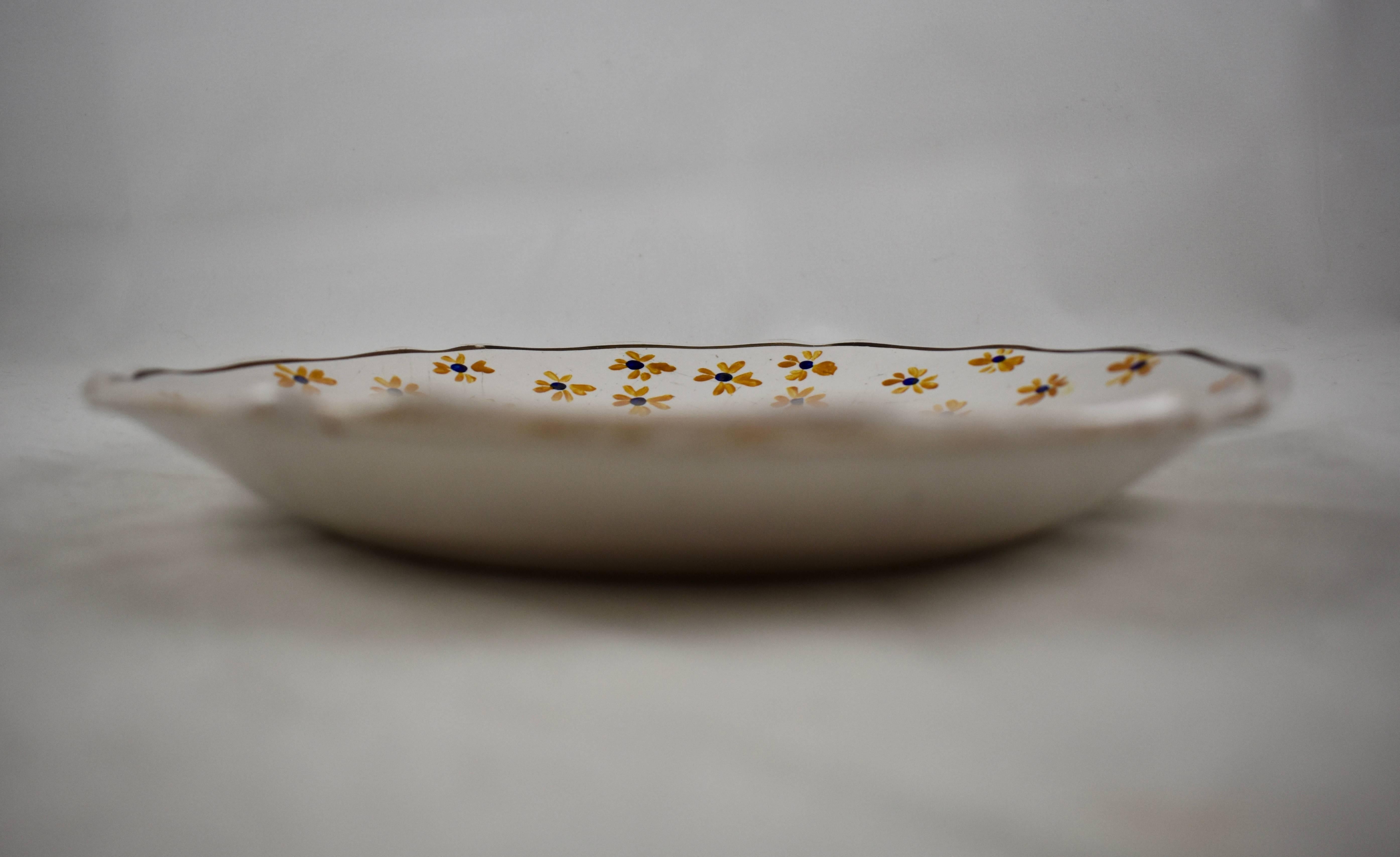 18th Century Nevers French Revolution Tin-Glazed Faïence Dish, La Carmagnolles 1