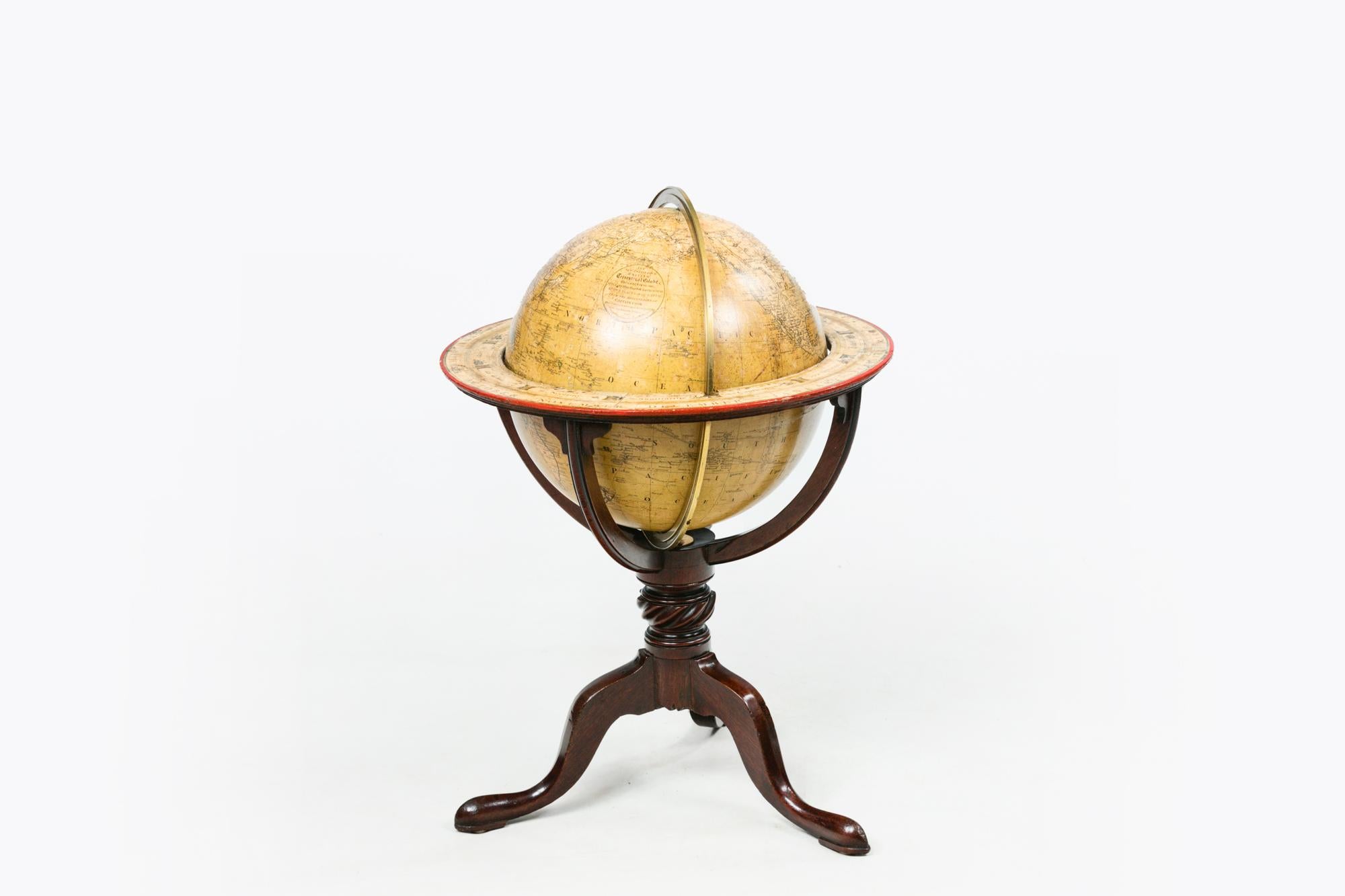 Globe terrestre britannique du 18e siècle par W&S Jones, daté de 1800 Excellent état - En vente à Dublin 8, IE