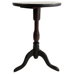 18th Century New England Candle Stand Occasional Table