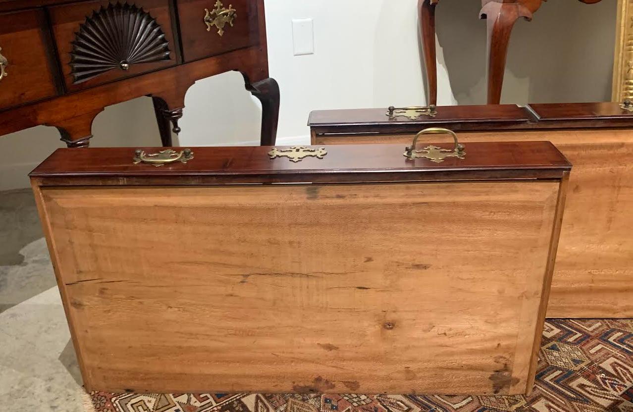 18th Century New England Maple Highboy with Carved Fan Decoration 2