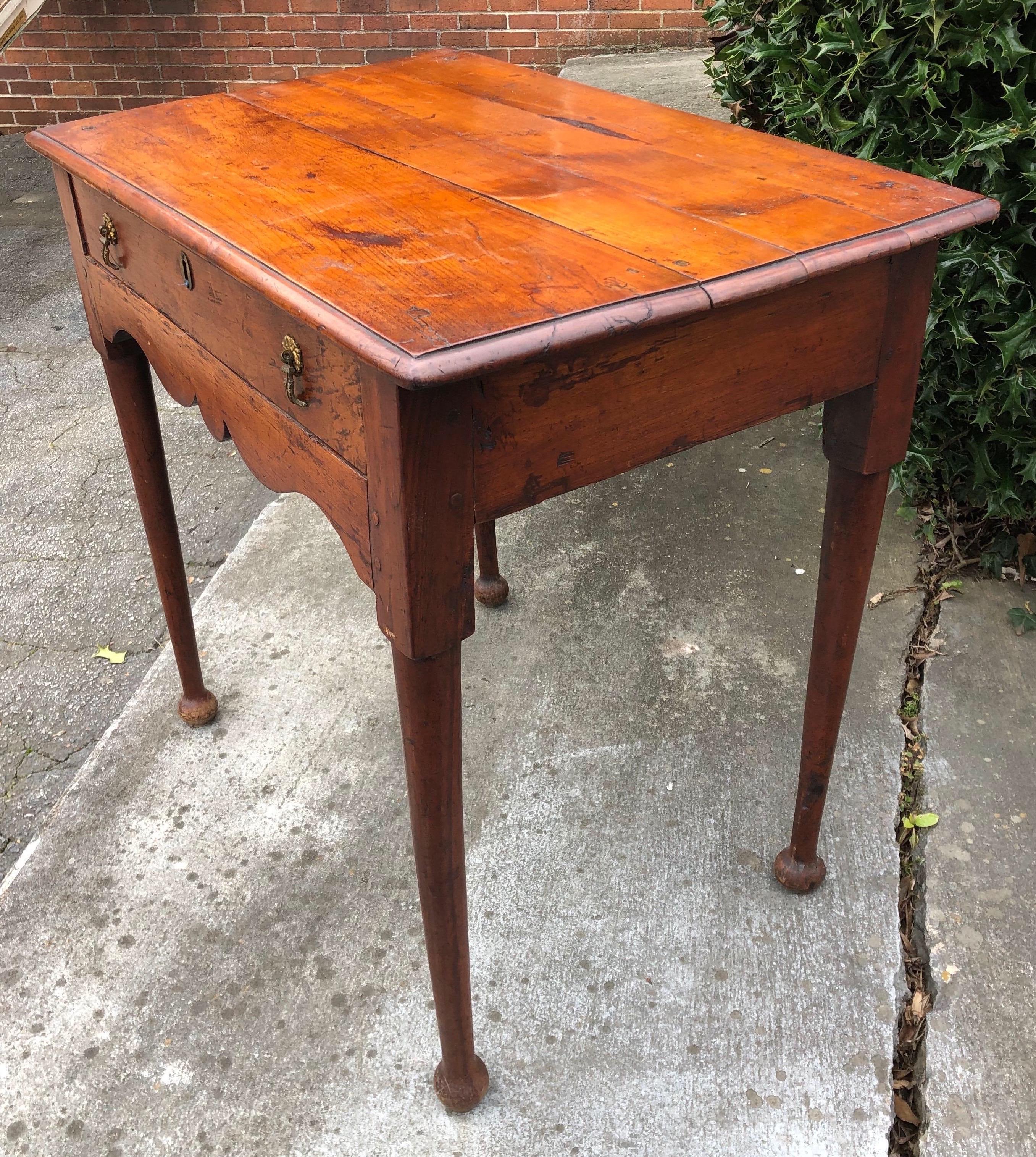 American 18th Century New England Maple Lowboy