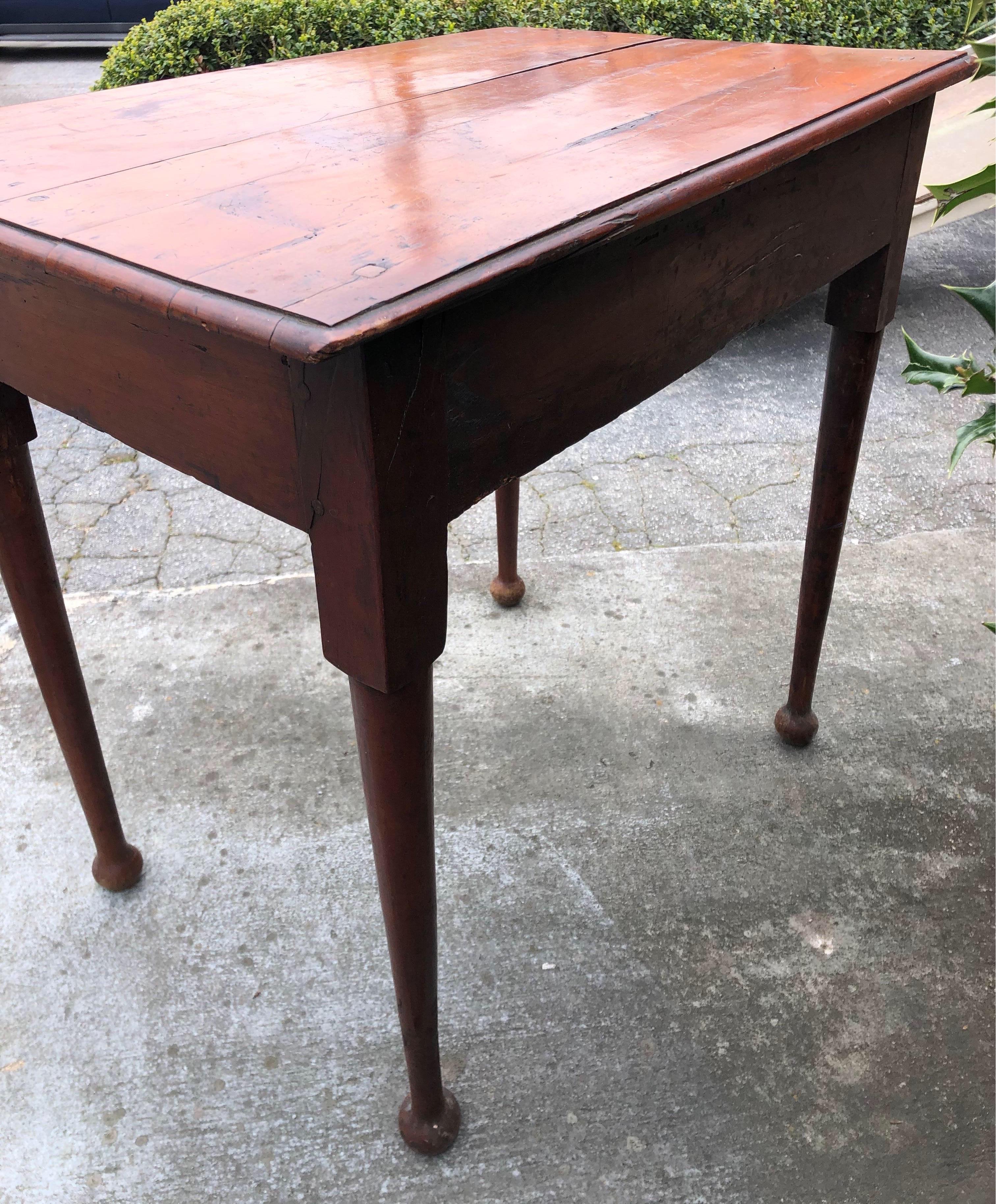 18th Century and Earlier 18th Century New England Maple Lowboy