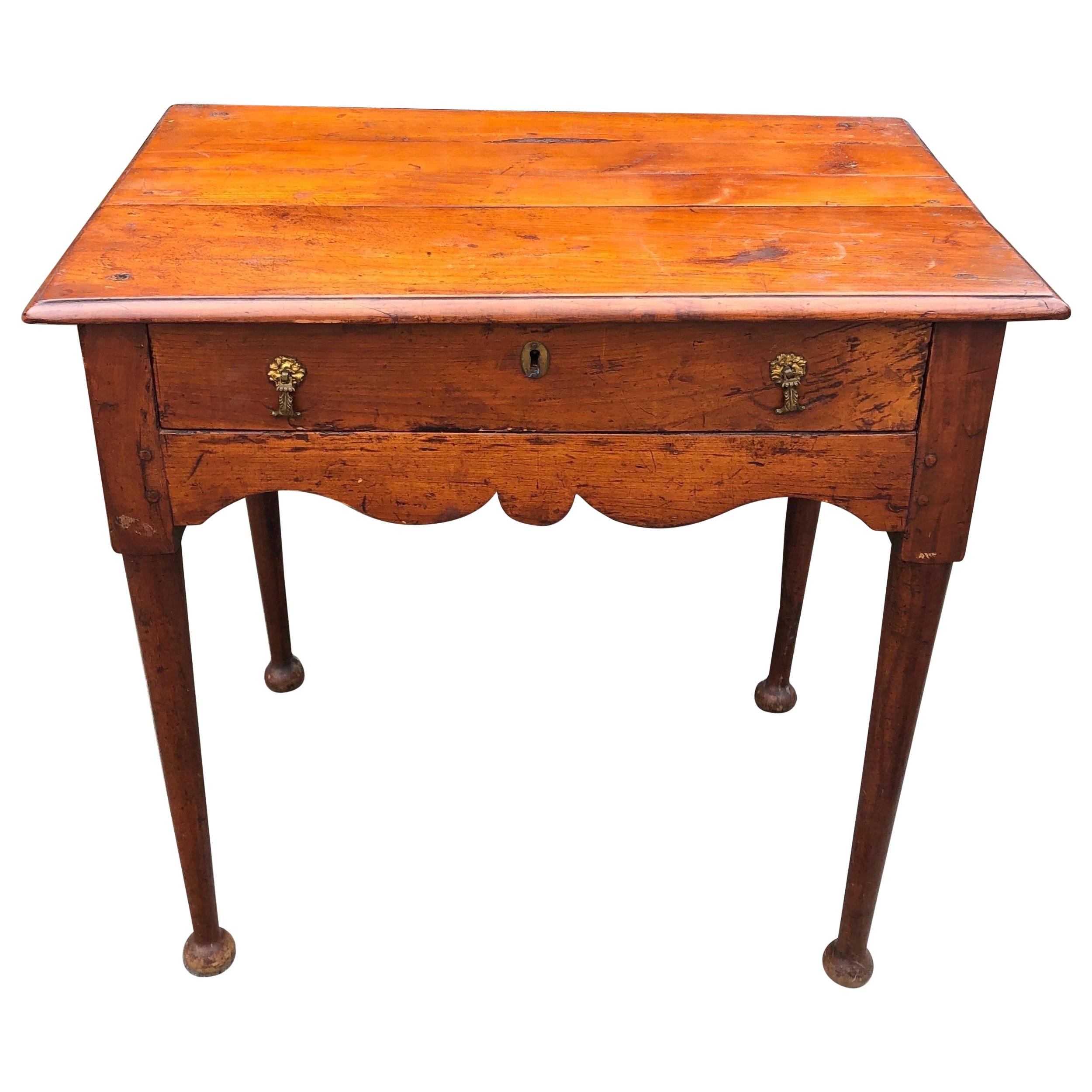 18th Century New England Maple Lowboy