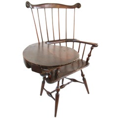 18th Century New York Comb Back Writing Arm Windsor Chair