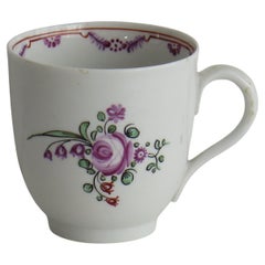 Taza de café de porcelana Newhall del siglo XVIII, modelo 139, circa 1790