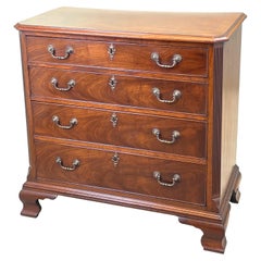 Antique 18th Century North Country Mahogany Chest