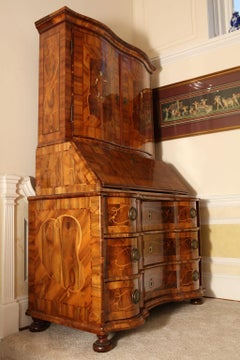 18th Century North Italian Walnut Bureau Cabinet