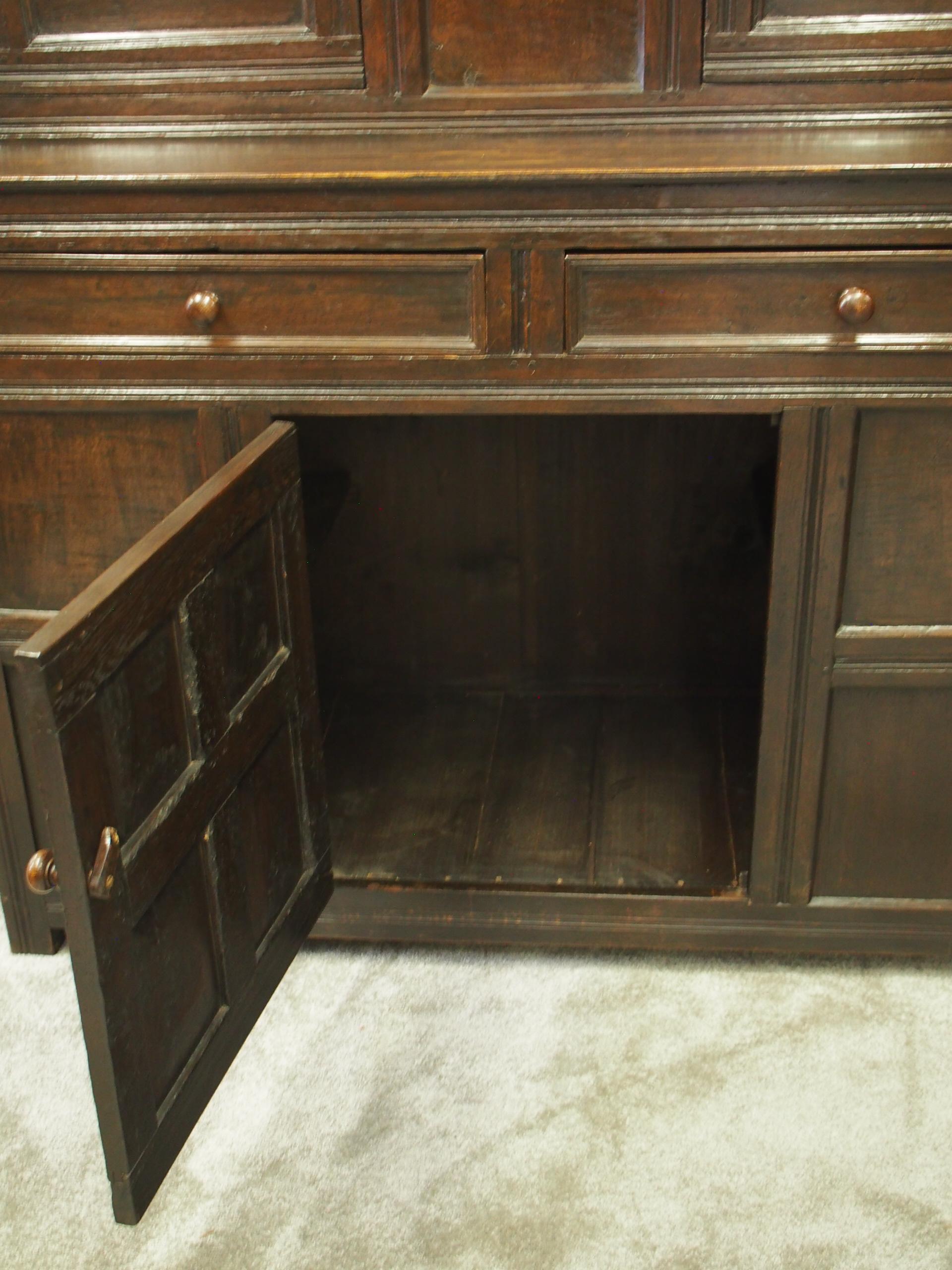 18th Century Northern English Oak Cupboard 1