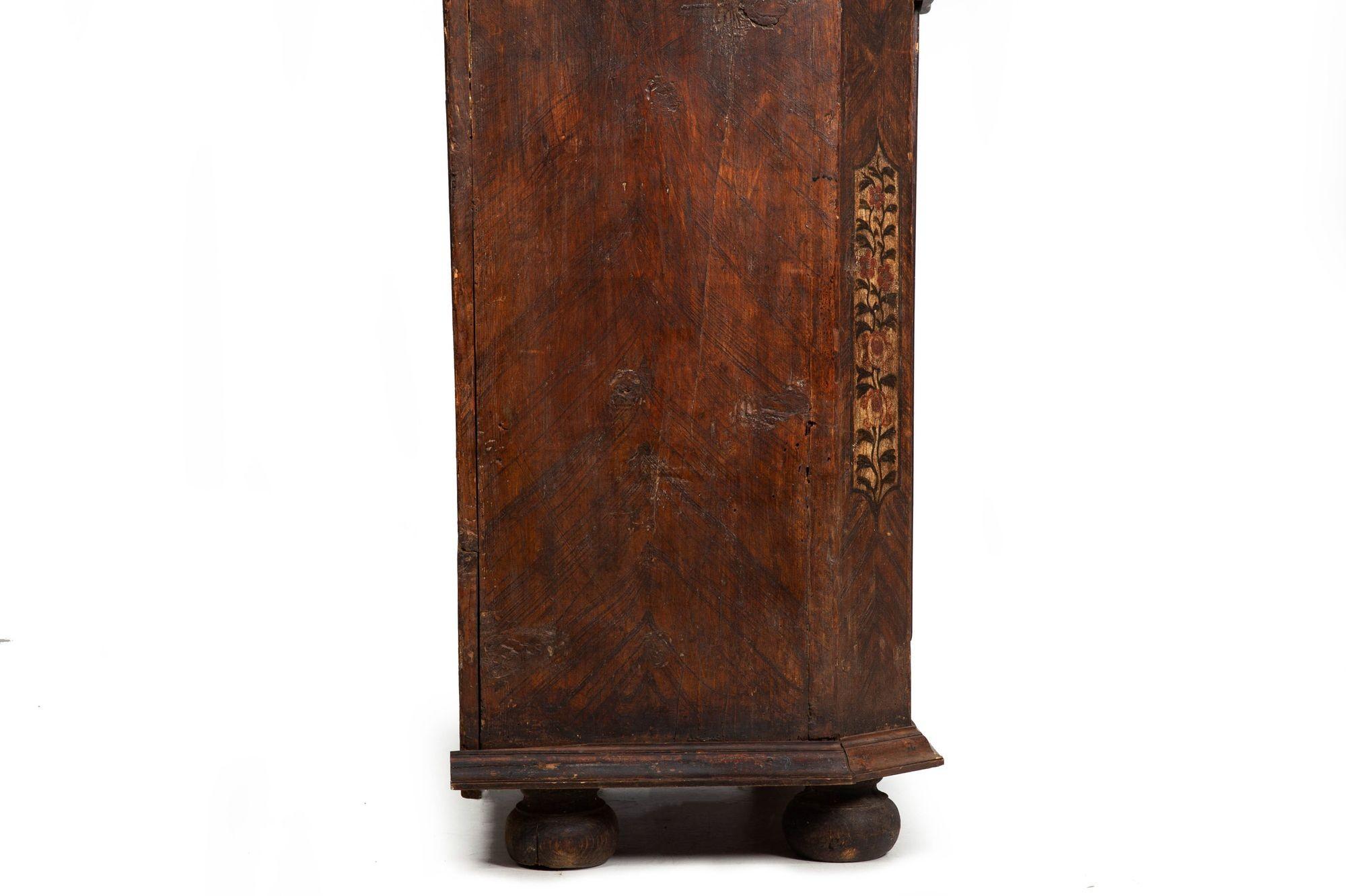 18th Century Northern European Grain-Painted Antique Wardrobe or Cupboard 5