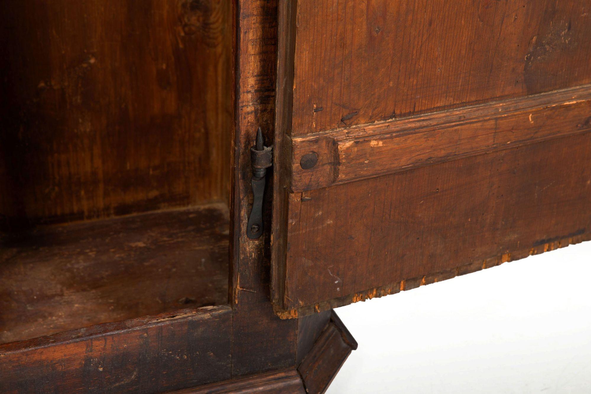 18th Century Northern European Grain-Painted Antique Wardrobe or Cupboard 14