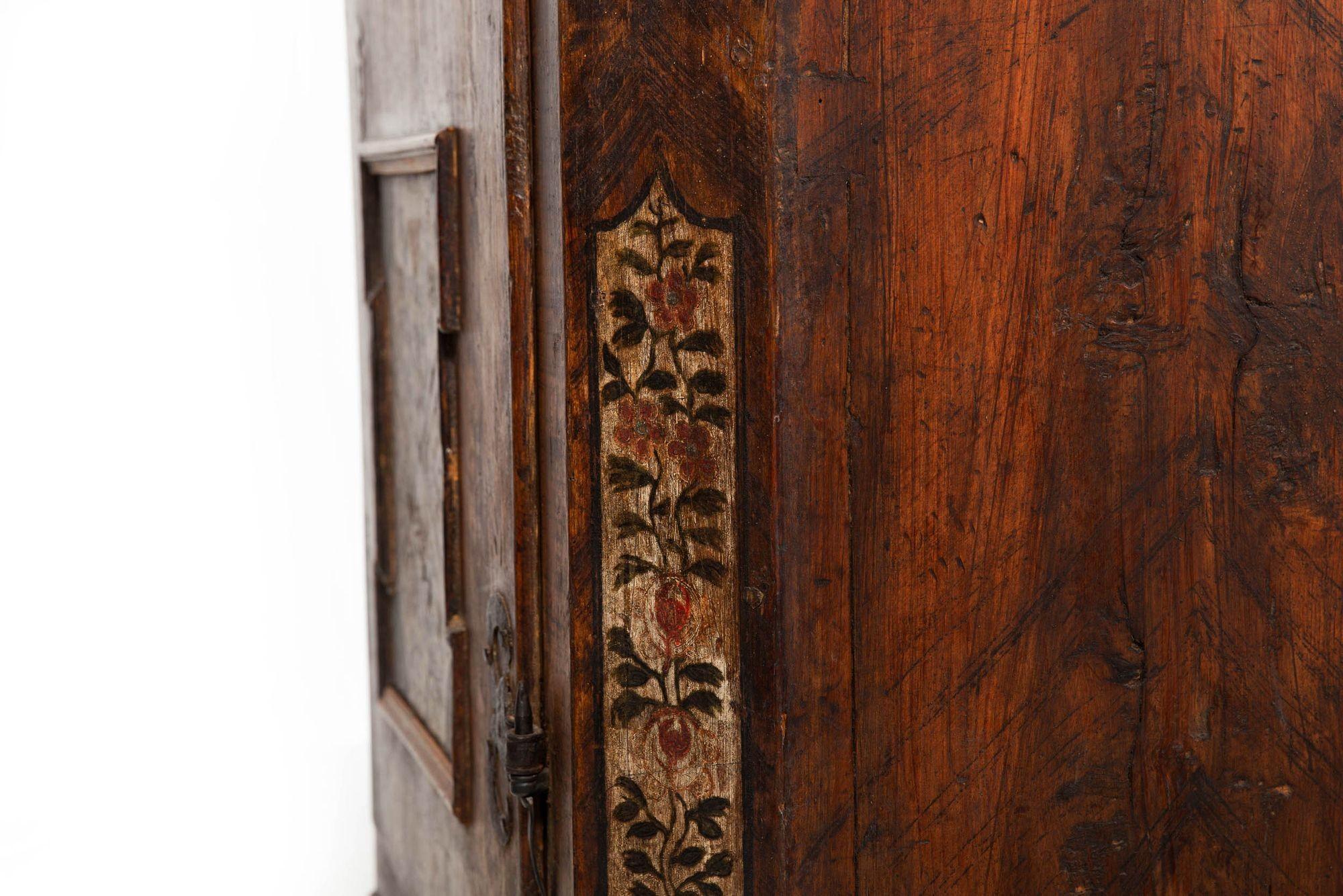 18th Century Northern European Grain-Painted Antique Wardrobe or Cupboard 15
