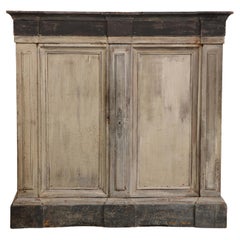 Antique 18th Century Northern European Rustic Painted Armoire/Cabinet