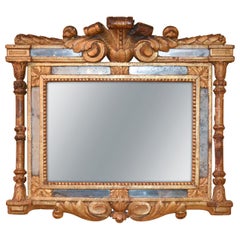 18th Century Northern Italian Carved Wood Mirror