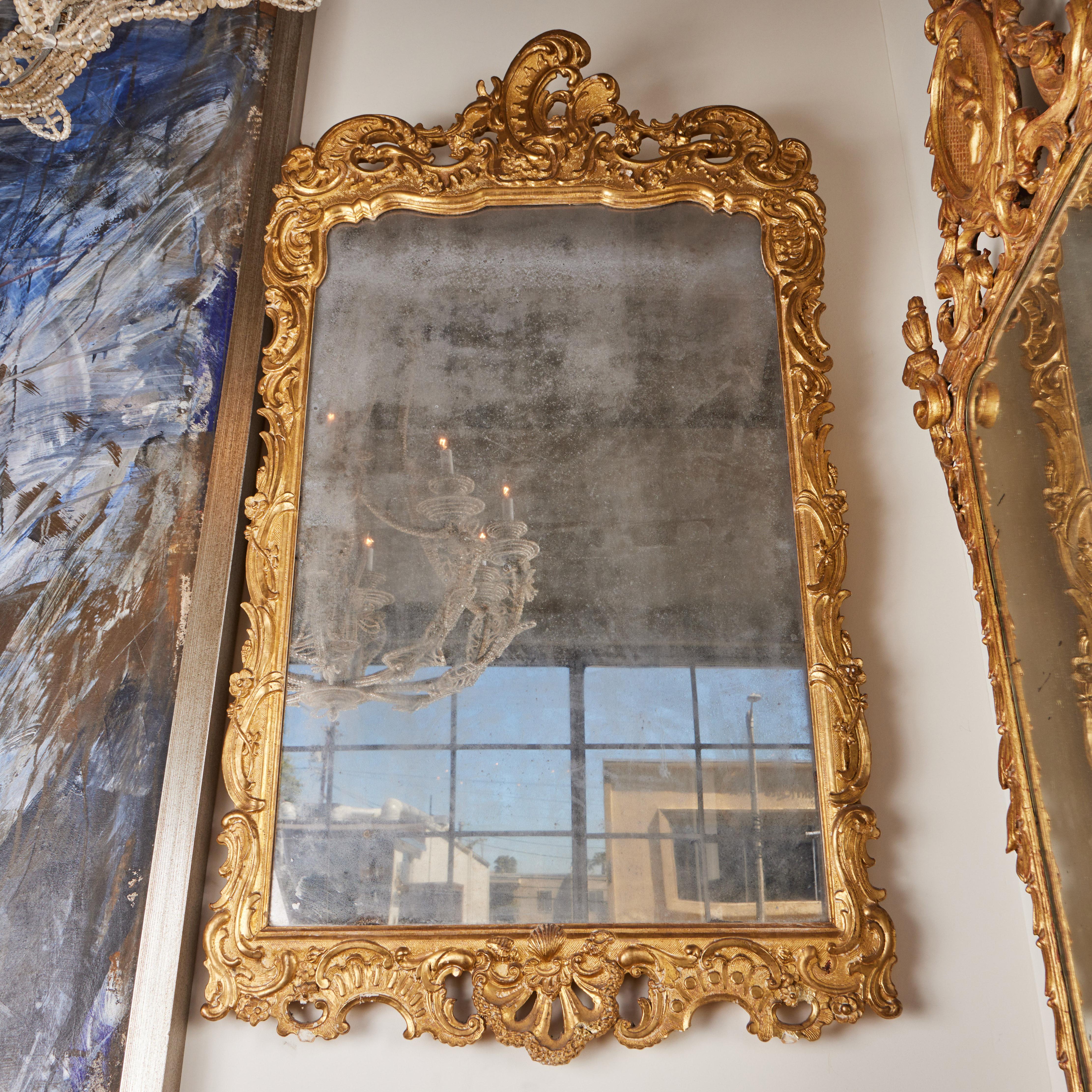 Mercury Glass 18th Century, Northern Italian Mirrors For Sale