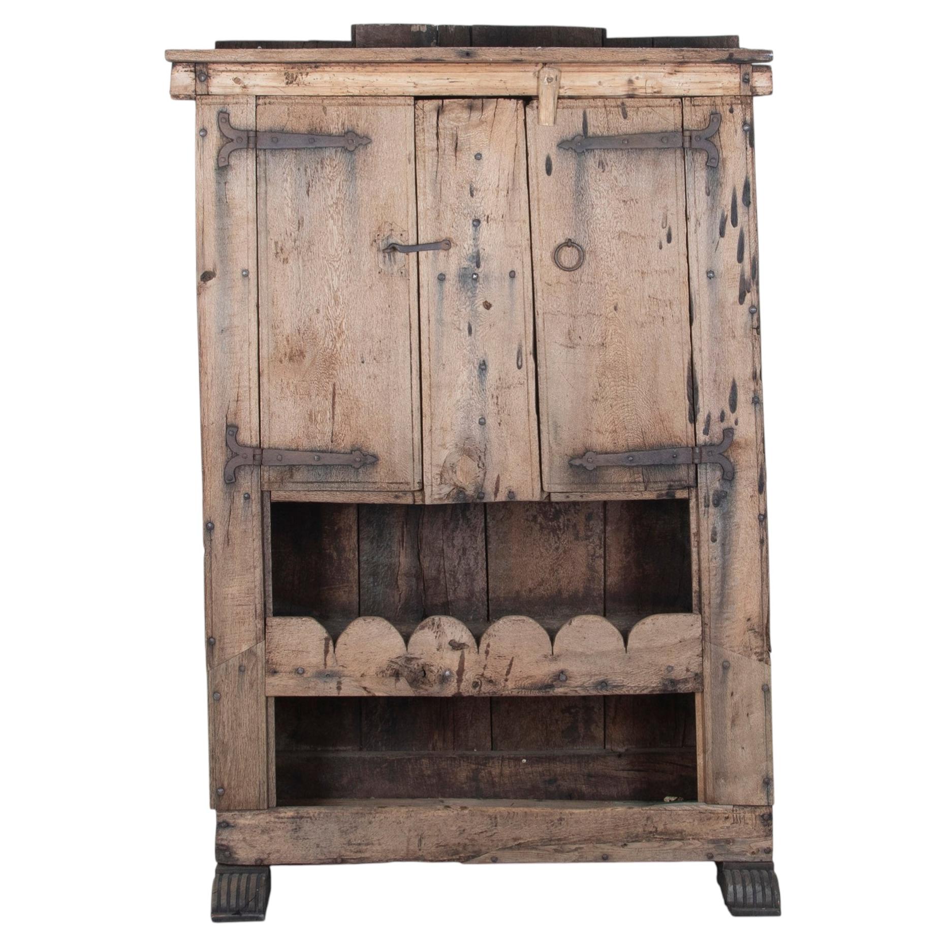 18th Century Northern Italian Mountain Pantry Cabinet For Sale