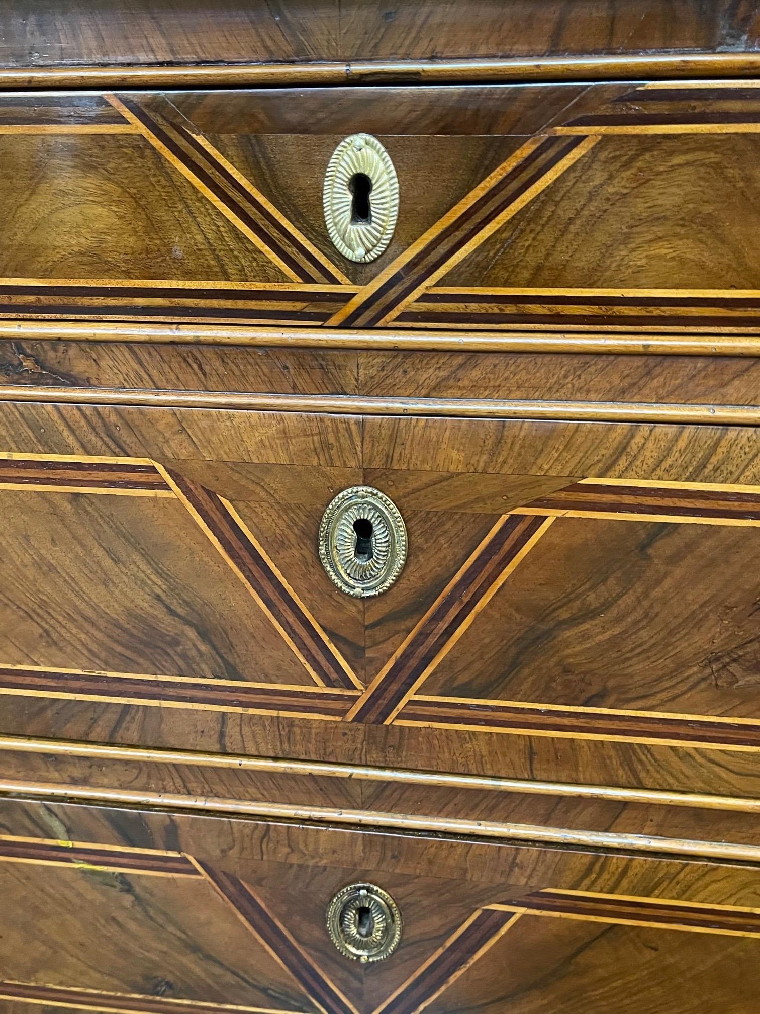 Inlay 18th Century Northern Italian Rosewood Commode