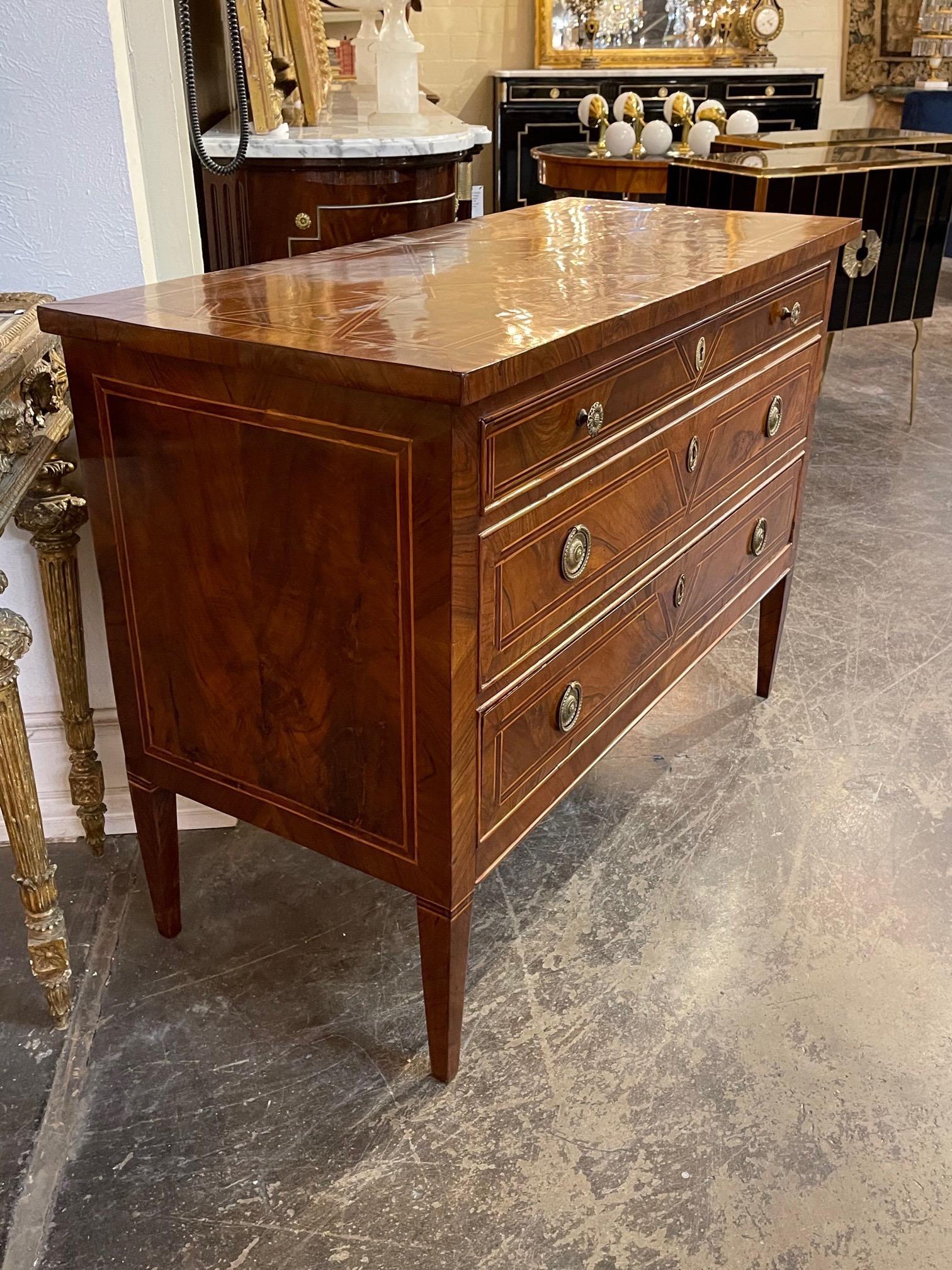 18th Century Northern Italian Rosewood Commode 2