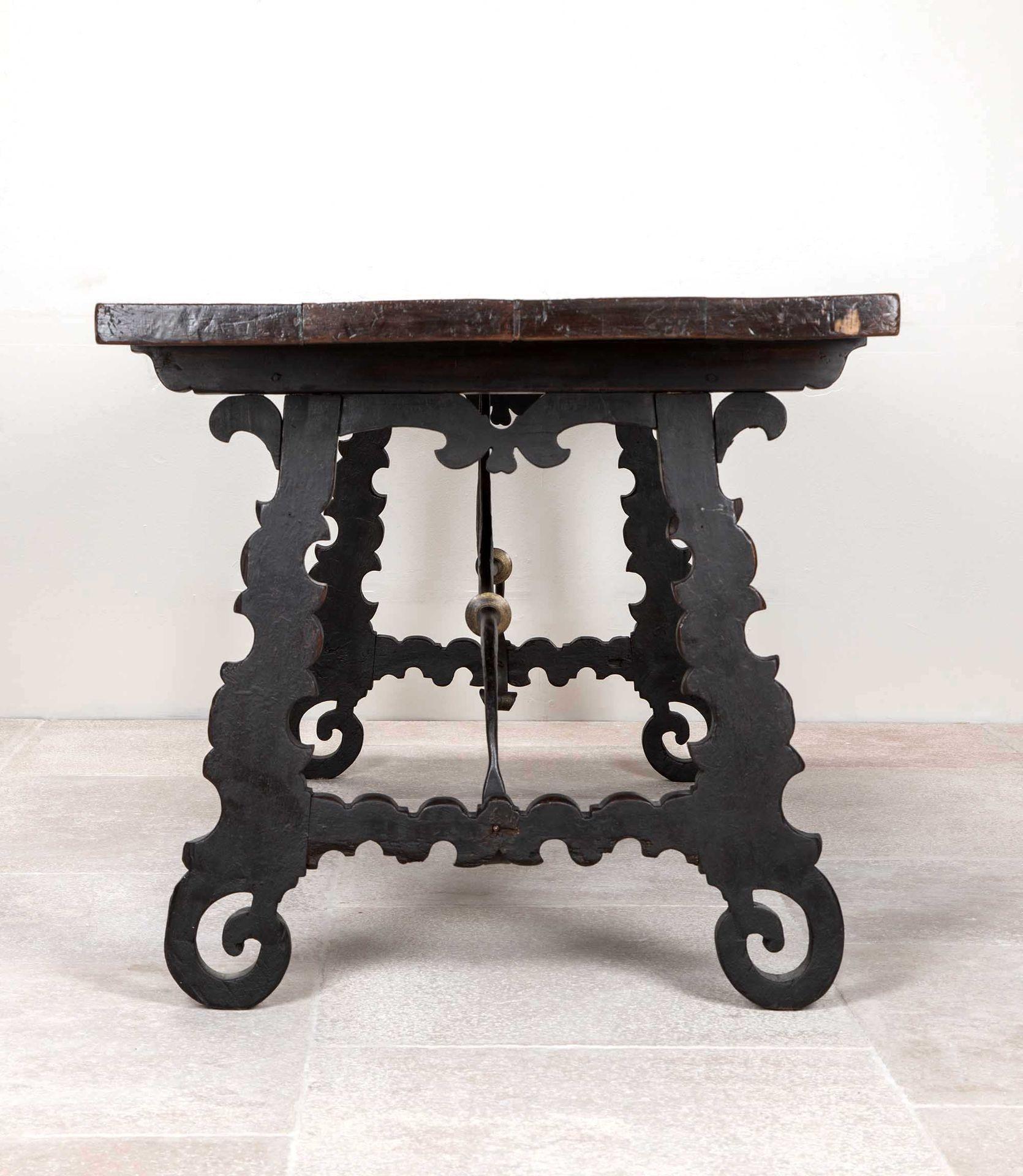 Baroque 18th Century Northern Italian Walnut Table For Sale