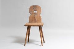 18th Century Northern Swedish Country Folk Art Chair