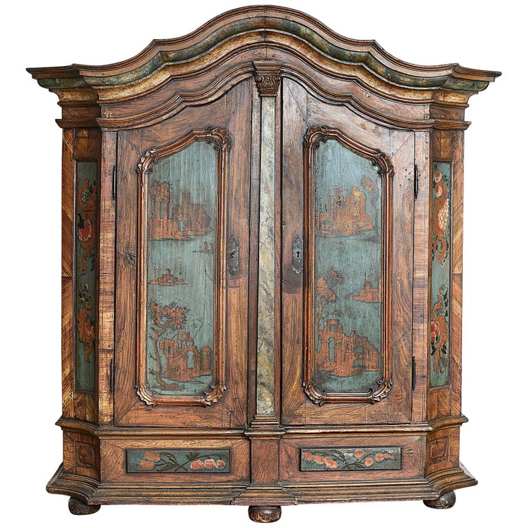 18th Century Norwegian Rococo Cabinet at 1stDibs