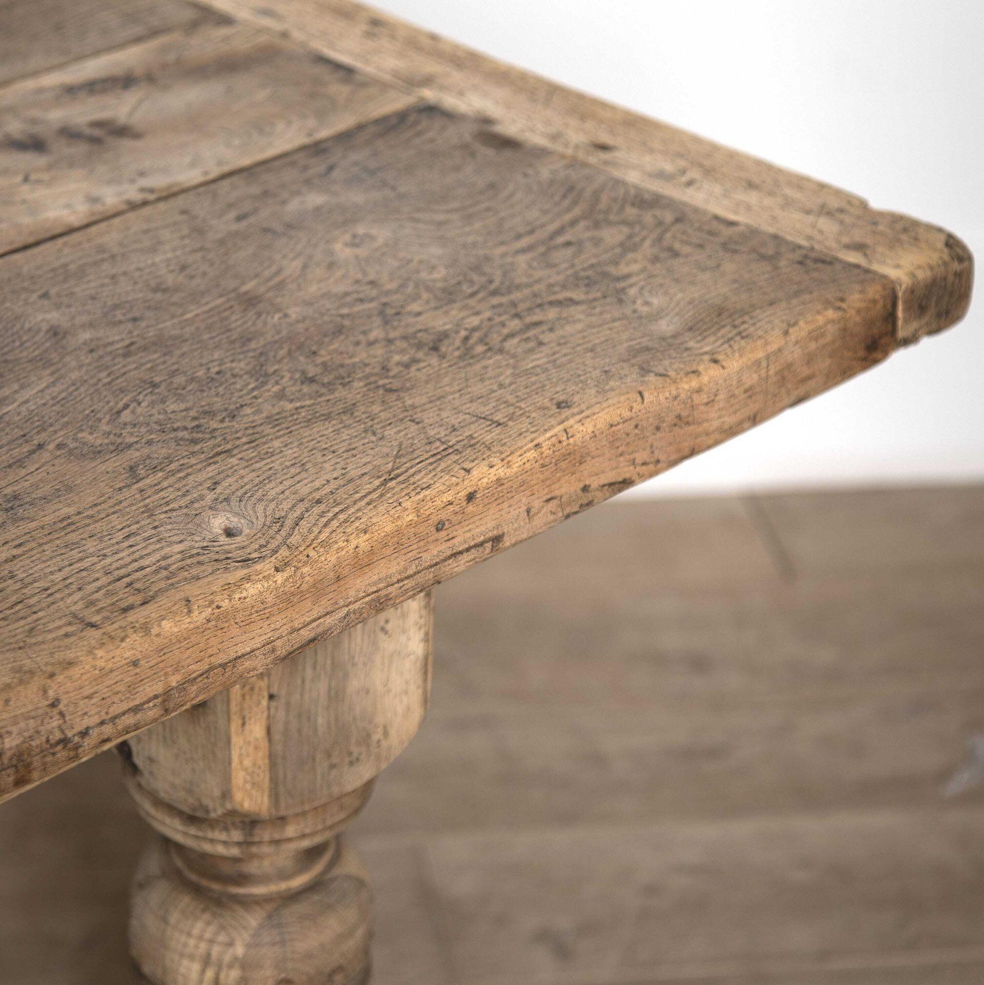 Country 18th Century Oak and Elm Dining Table
