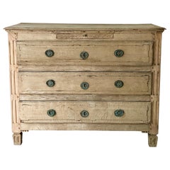 18th Century Oak Bleached Commode