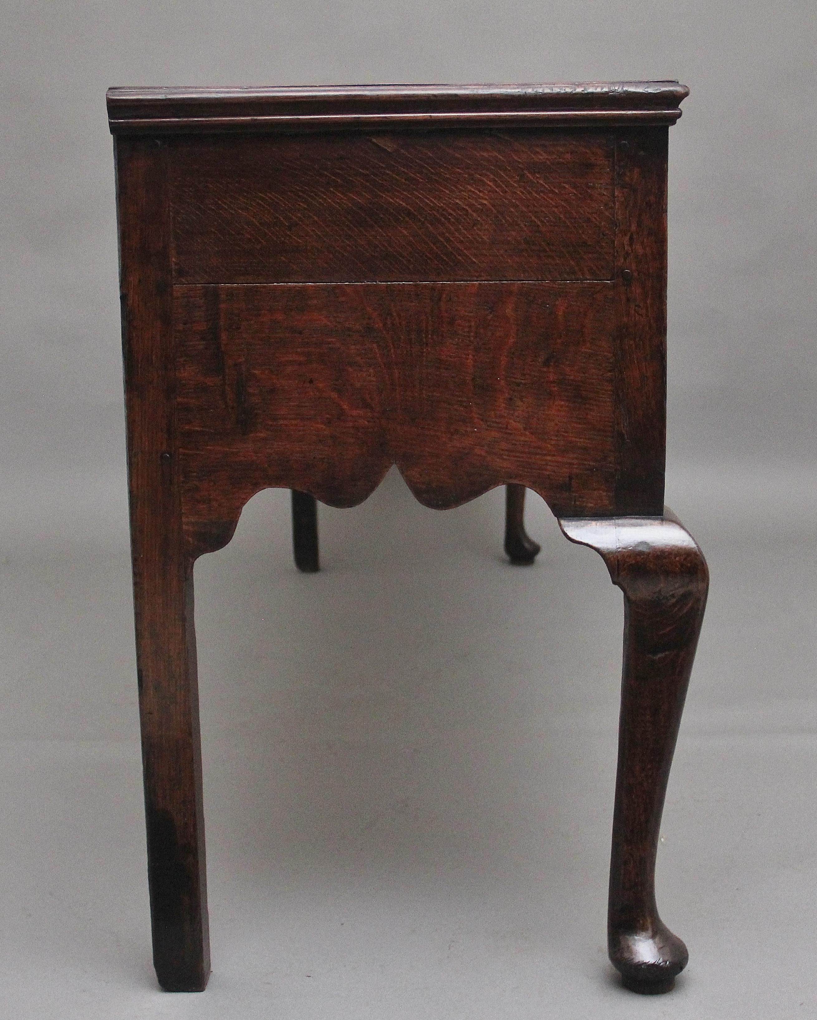 18th Century oak cabriole leg dresser base For Sale 1