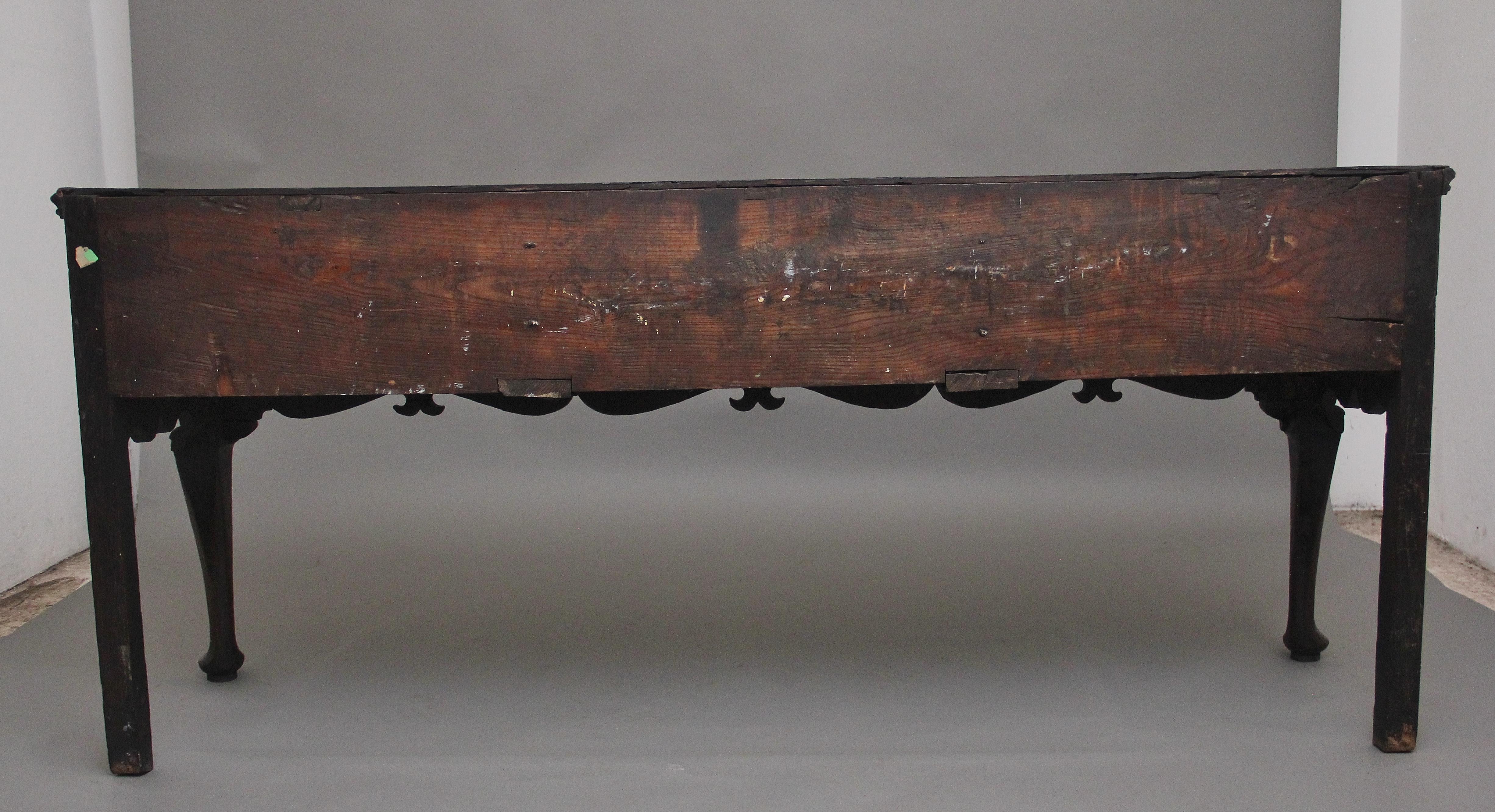 18th Century oak cabriole leg dresser base For Sale 2