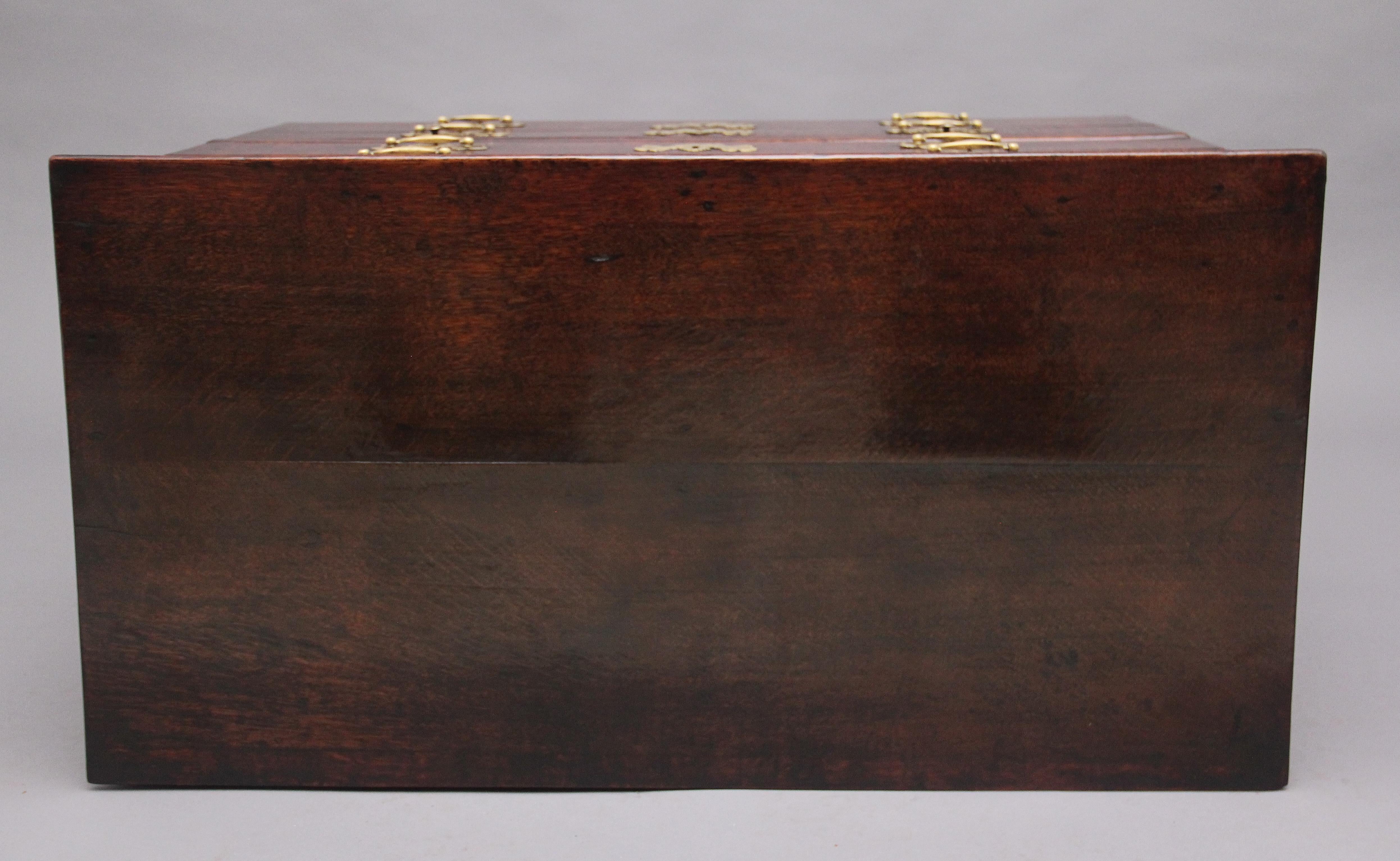 18th Century Oak Chest on Stand For Sale 1