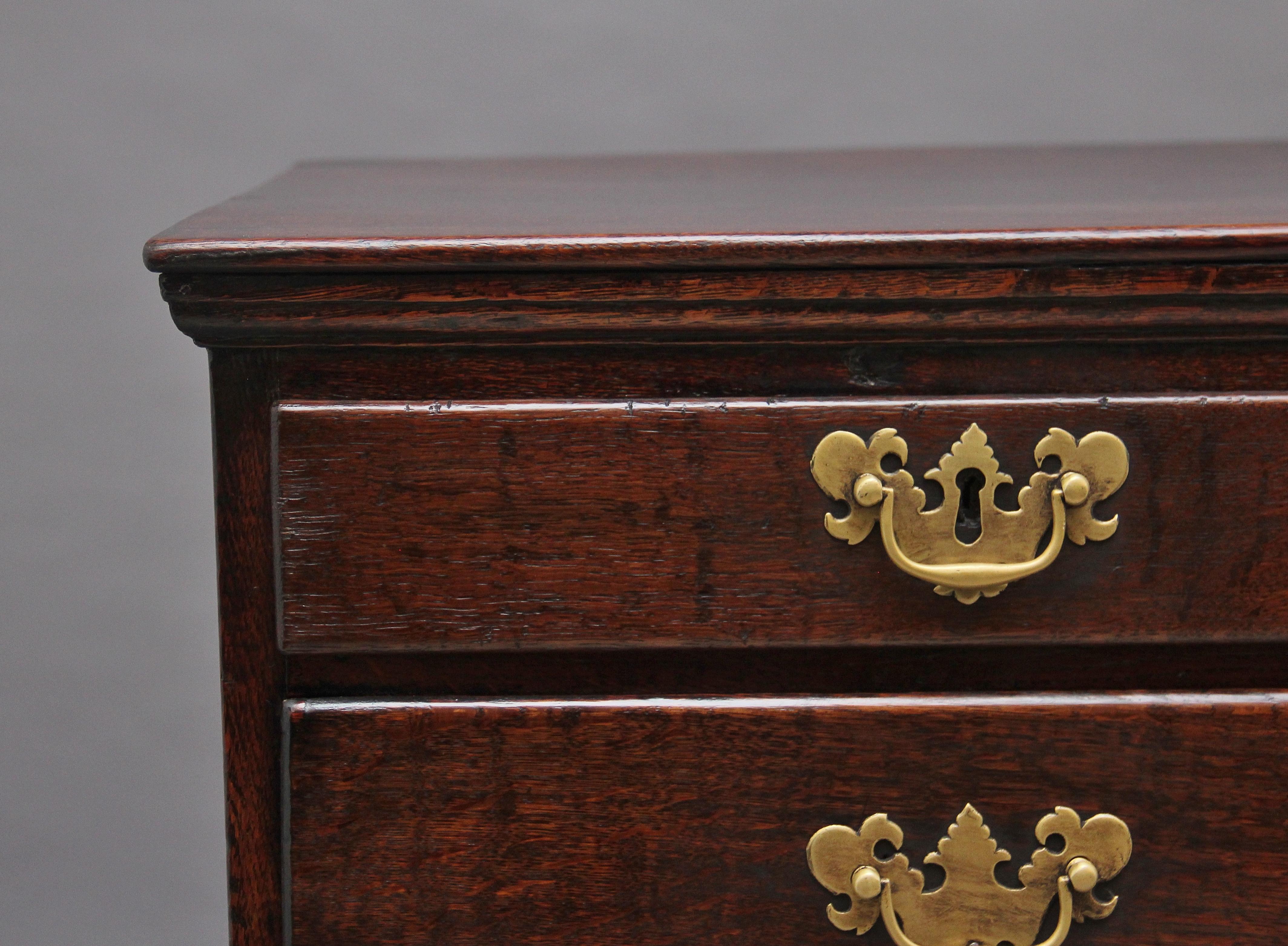 18th Century Oak Chest on Stand For Sale 3